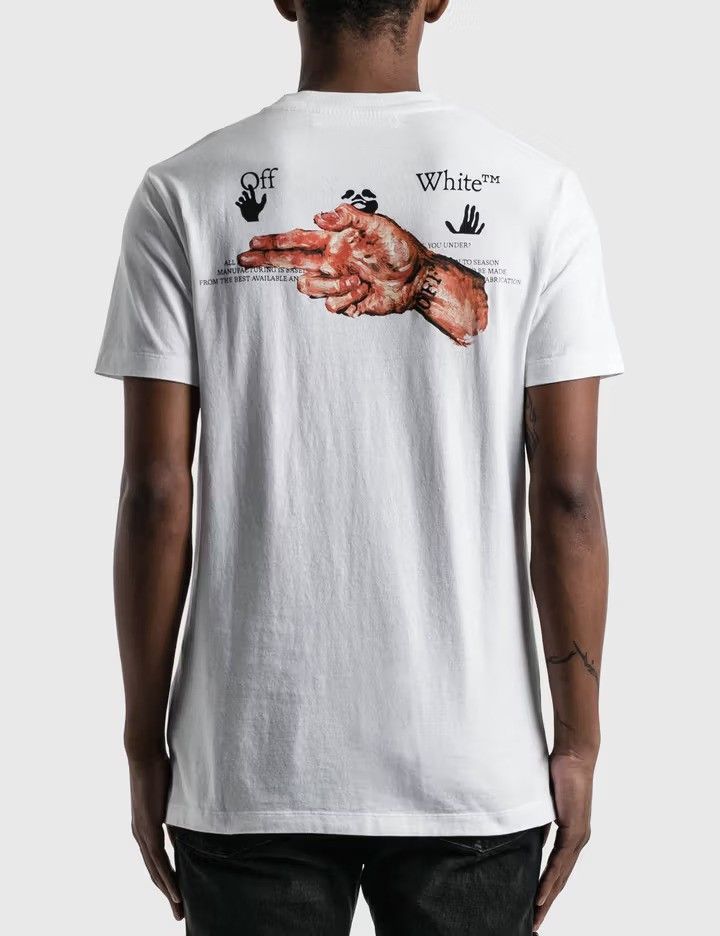 Off-White White Pascal Hand Gun Logo T-shirt Size US XL / EU 56 / 4 - 2 Thumbnail
