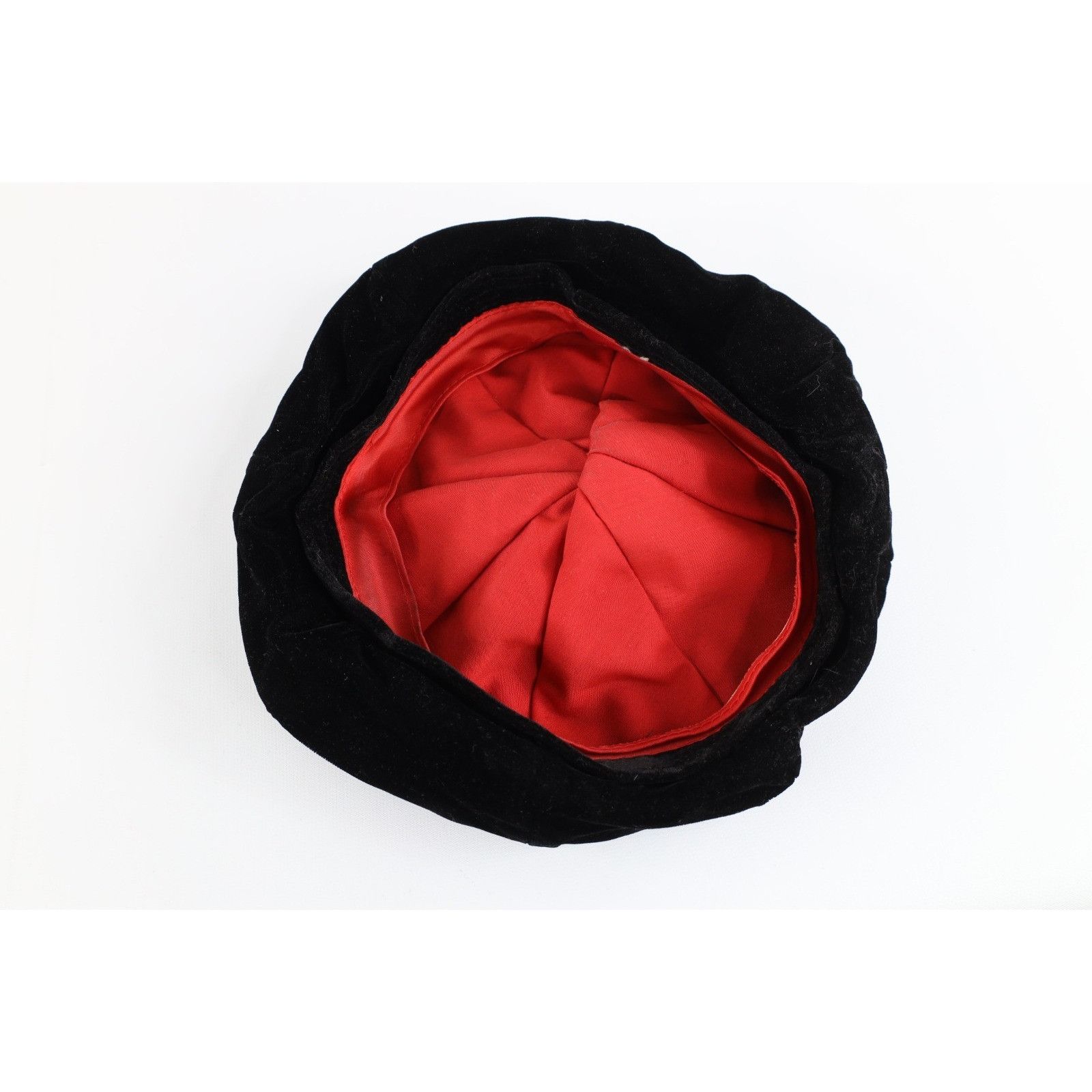 Vintage Vintage 50s 60s Blank Velvet Wedding Church Beret Hat Size ONE SIZE - 5 Thumbnail