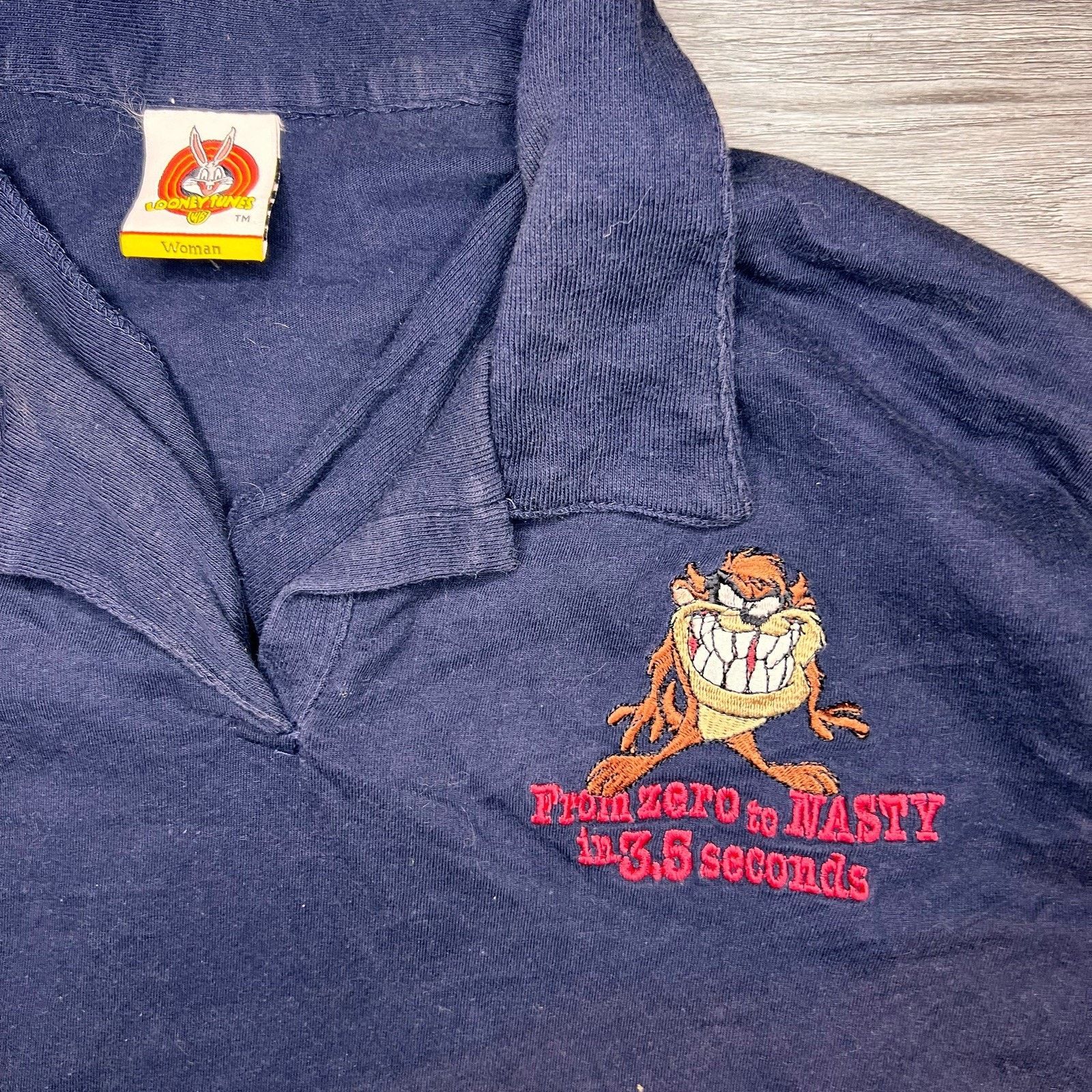 Disney Vintage Looney Tunes Taz Freeze 2001 Size XL / US 12-14 / IT 48-50 - 2 Thumbnail