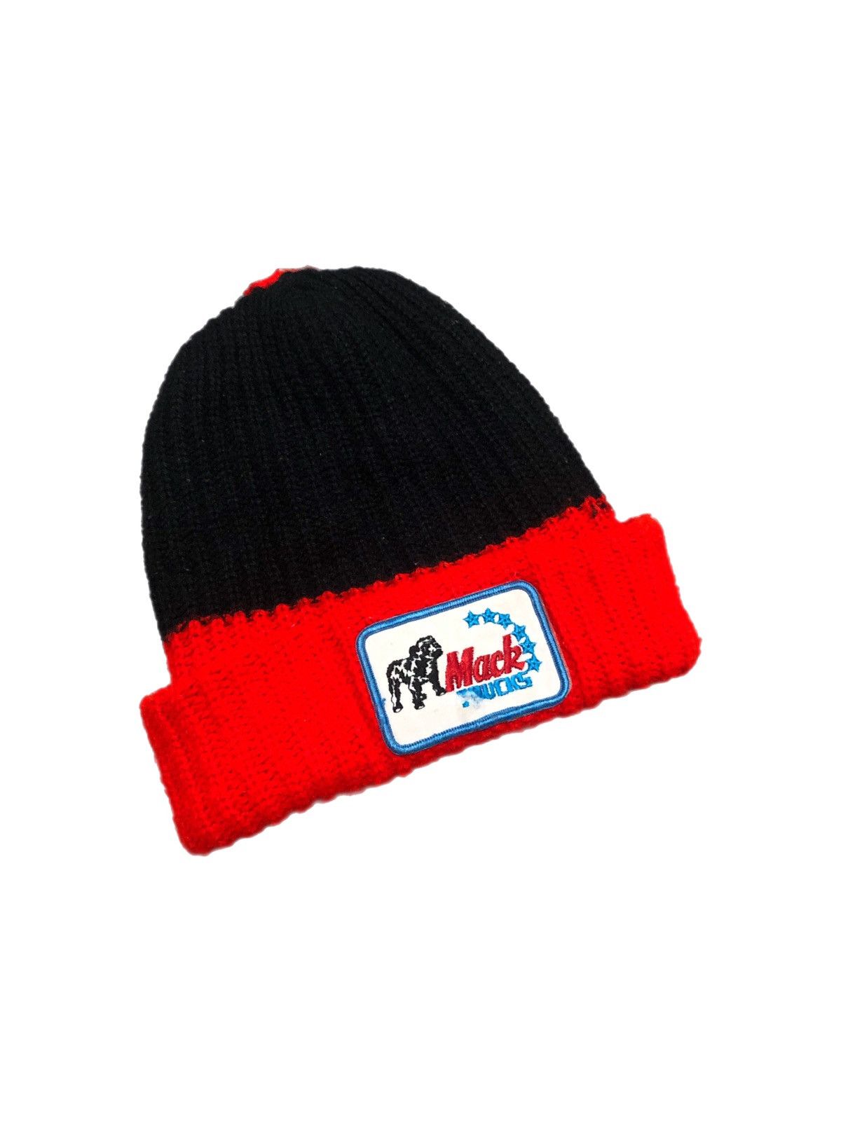 Vintage Vtg Mack Trucks Hat Beanie Knit Cuffed Patch Logo Winter | Grailed