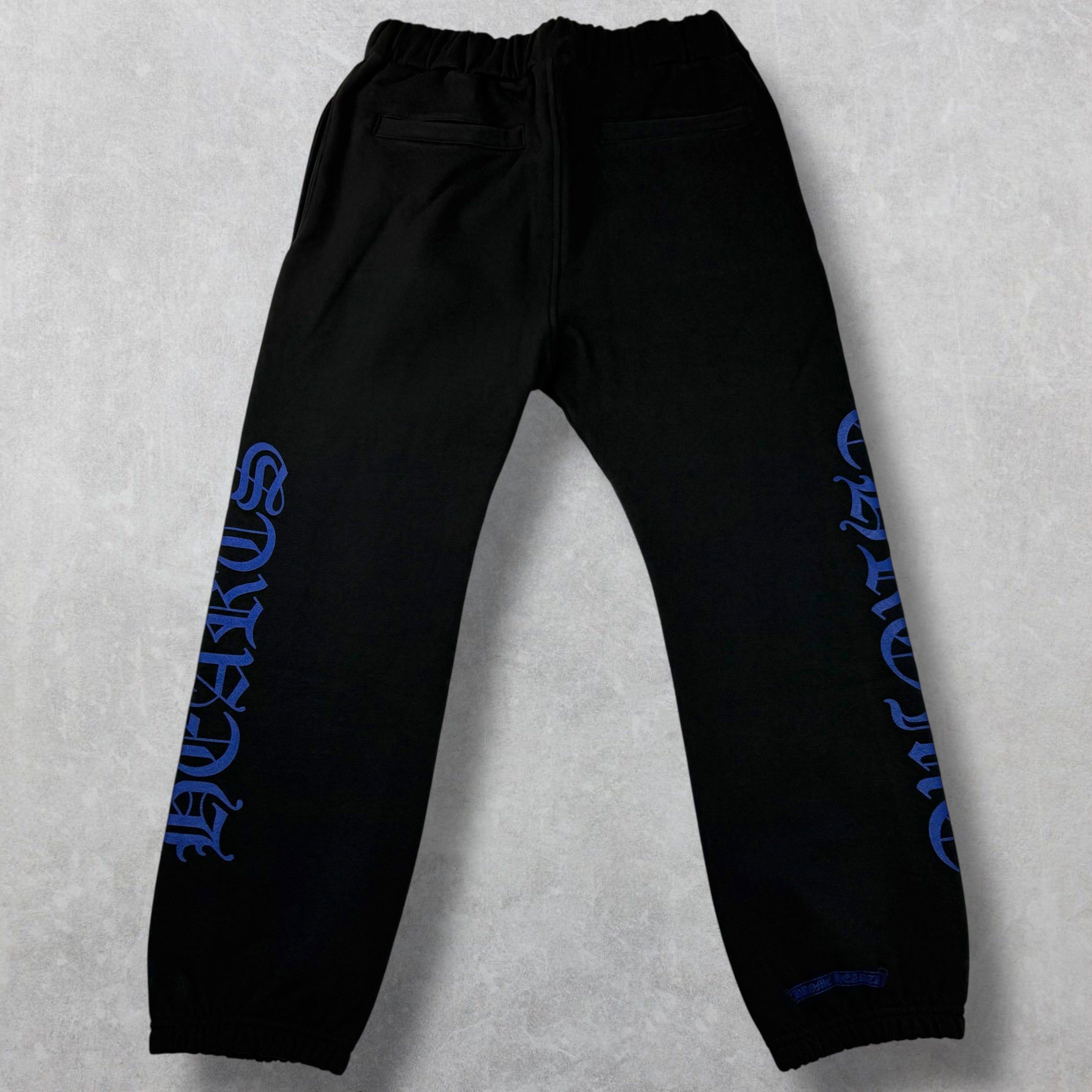 Chrome Hearts Chrome Hearts Blue Horseshoe Logo Sweatpants M Size US 29 - 3 Thumbnail
