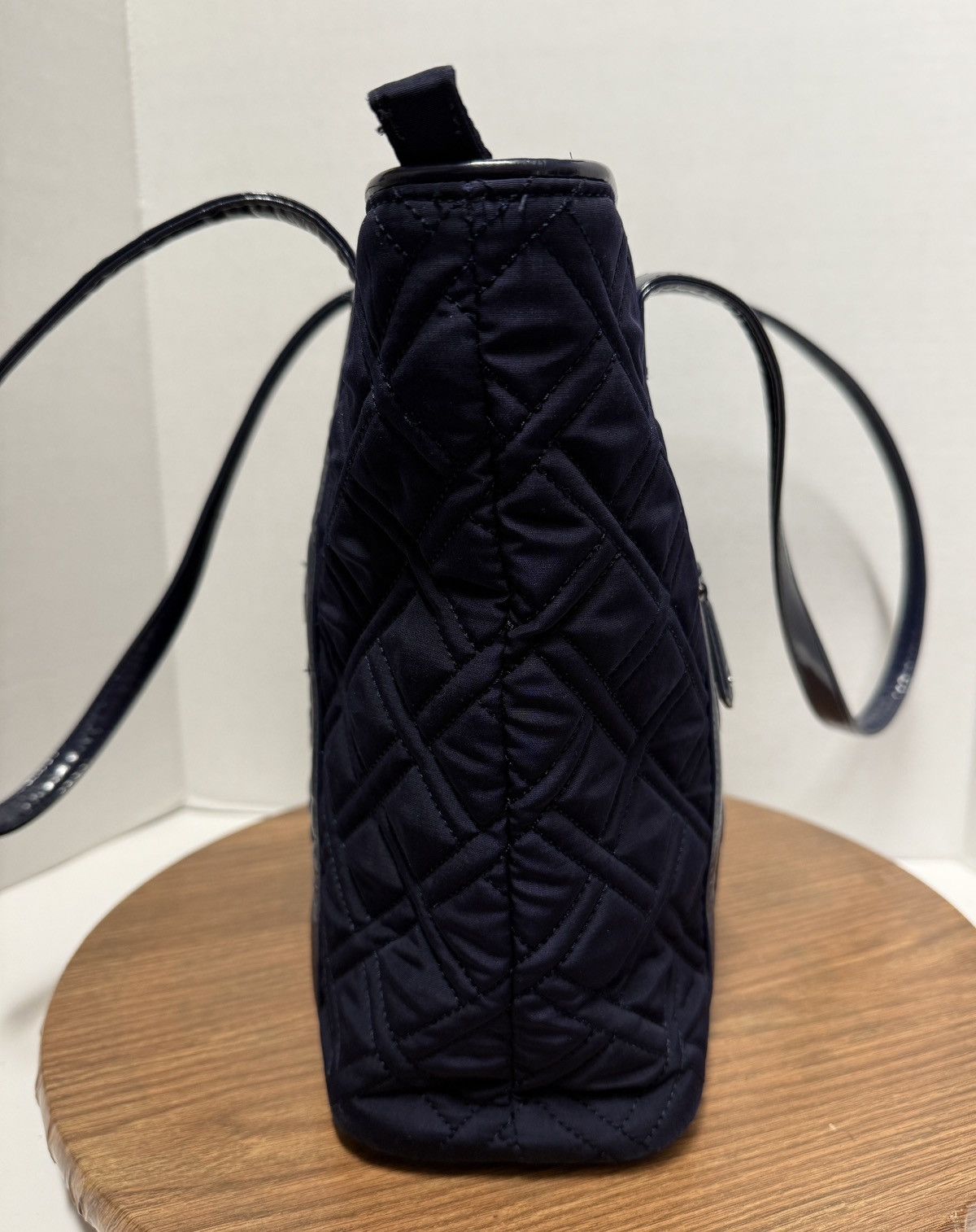 Vera Bradley Vera Bradley Navy Glenna Quilted Strap Tote Bag Purse Travel Size ONE SIZE - 4 Thumbnail