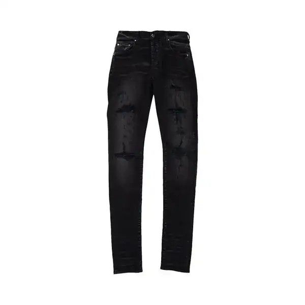 Amiri o1mle0326 Thrasher Plus Jeans Pants in Aged Black Size US 34 / EU 50 - 1 Preview