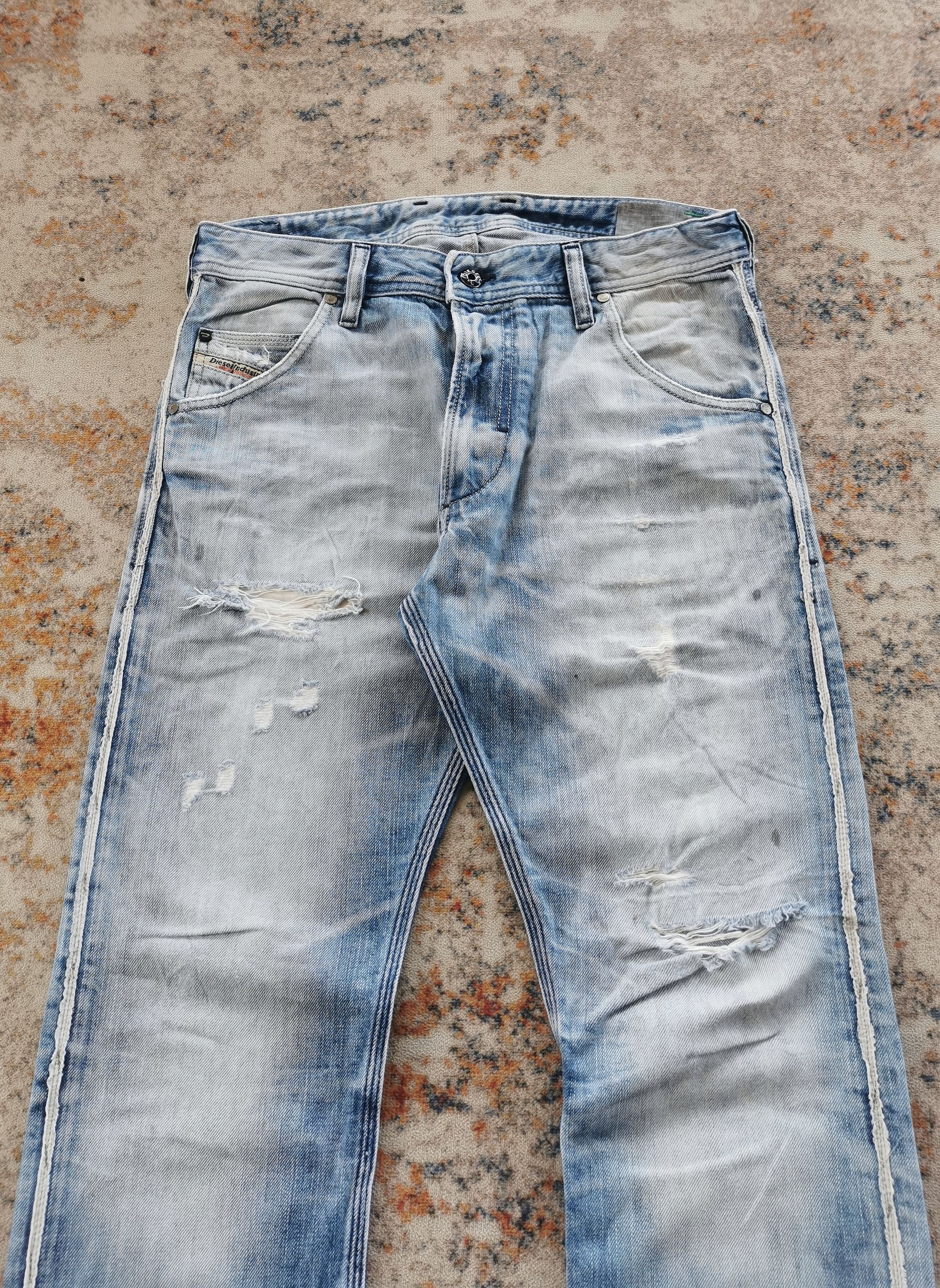 Diesel Diesel Blue Eyecons 2012/2 Edition Slim Straight- Y154 Size US 30 / EU 46 - 8 Thumbnail
