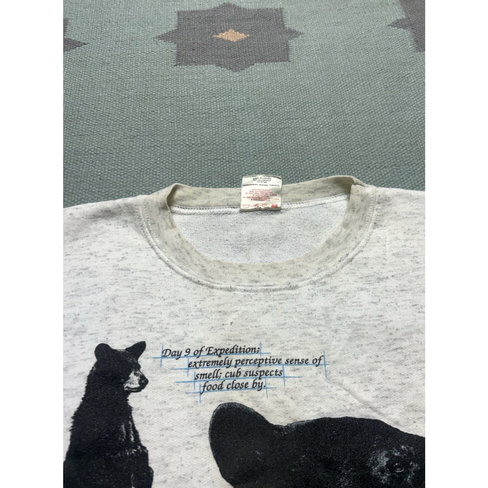 Vintage VINTAGE 80s 90s crewneck sweatshirt black bear animal nature Ontario Canada XL Men Pullover 90s Size US XL / EU 56 / 4 - 6 Thumbnail