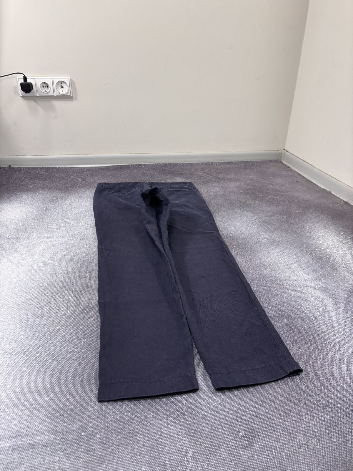 A.P.C. A.P.C. Rue Madame Paris Men’s Navy Blue Cotton Linen Pants Size US 30 / EU 46 - 13 Thumbnail