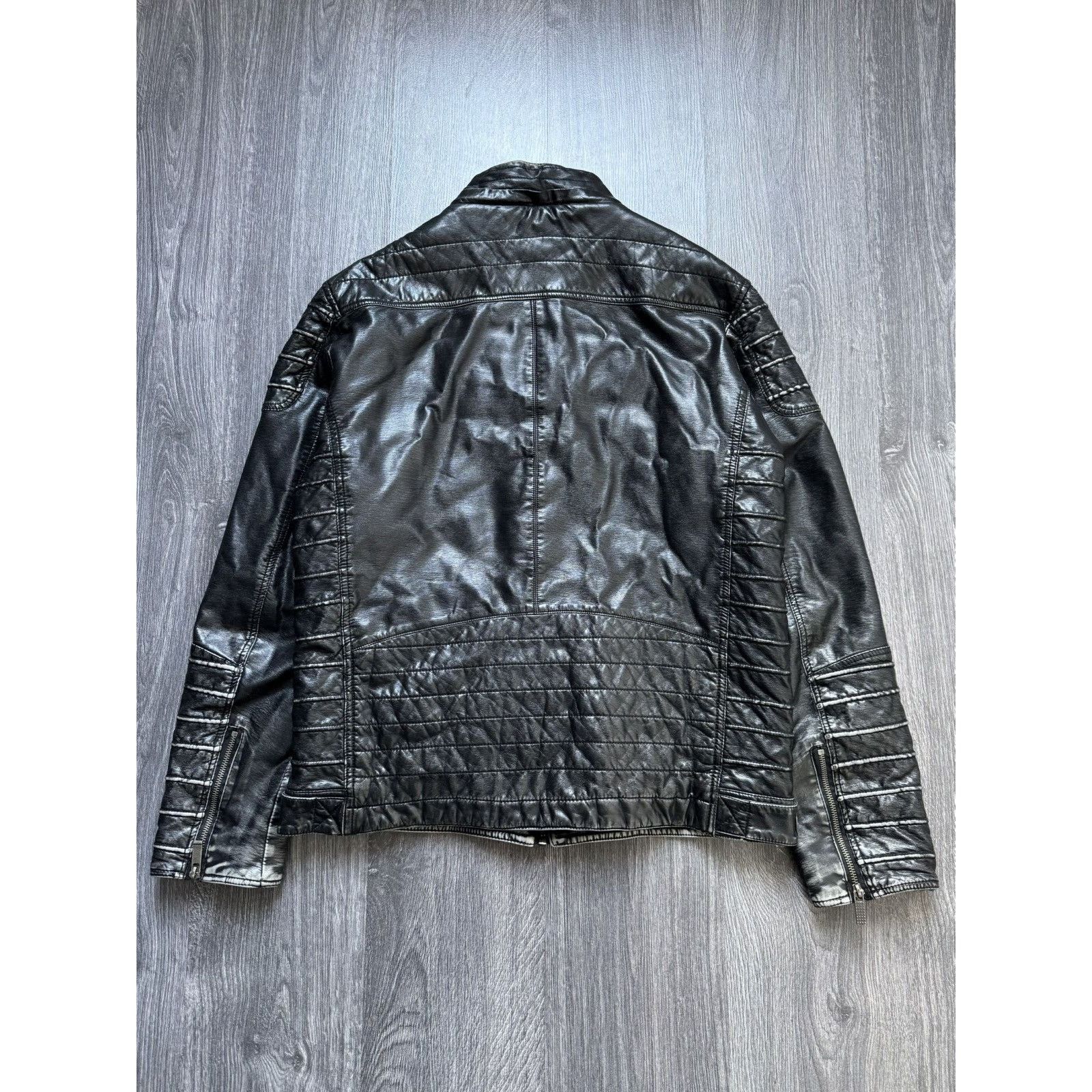Japanese Brand Y2K Vintage Japanese Washed Balenciaga Style Jacket Size US XL / EU 56 / 4 - 4 Thumbnail