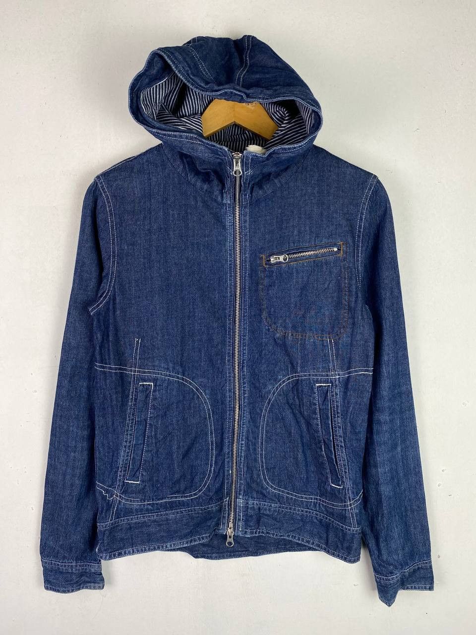 GRN grn union made denim jacket hoody nice design Size US S / EU 44-46 / 1 - 1 Thumbnail