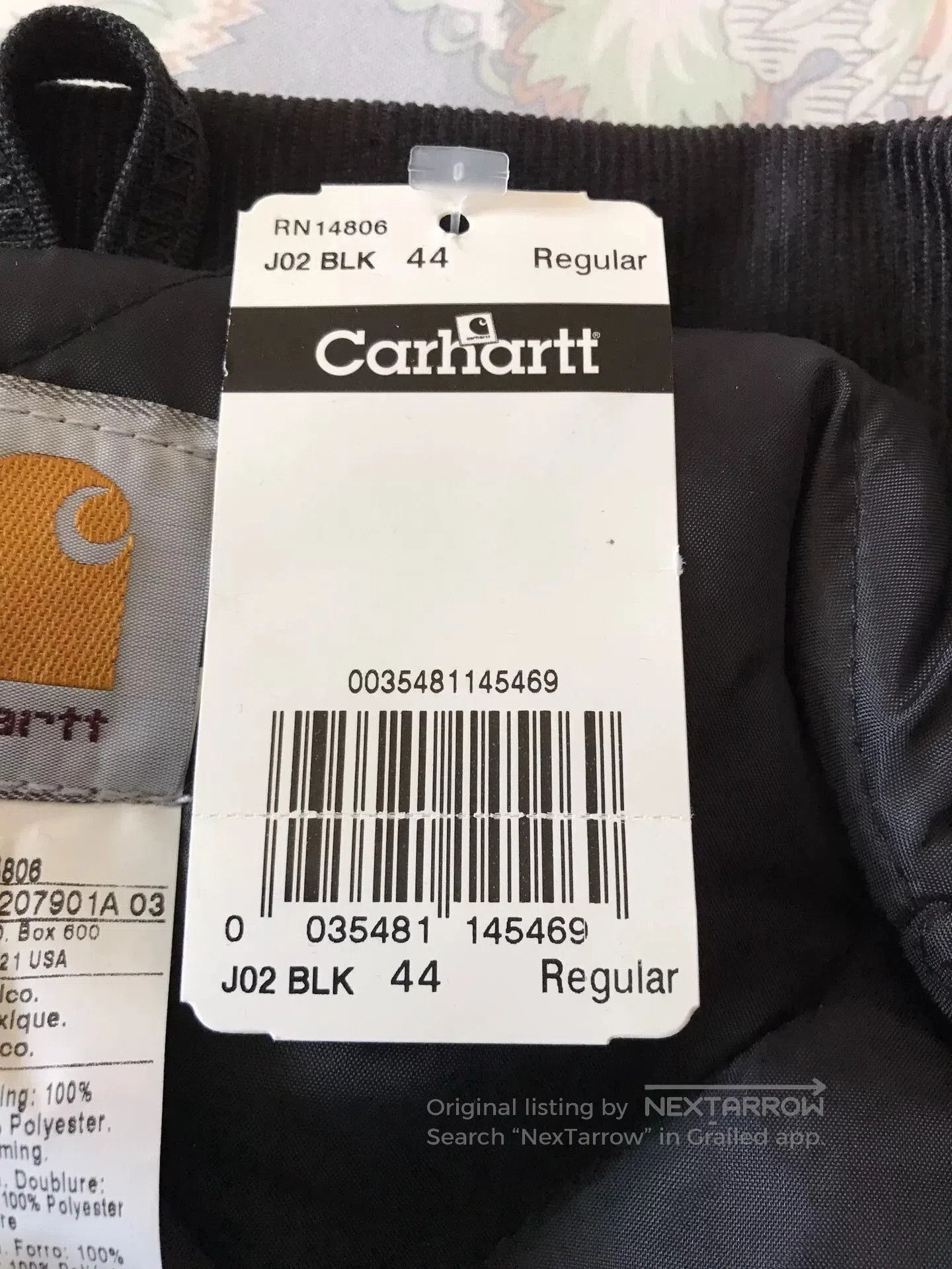 Carhartt Carhartt J02 Canvas Work Jacket. Size US S / EU 44-46 / 1 - 8 Thumbnail