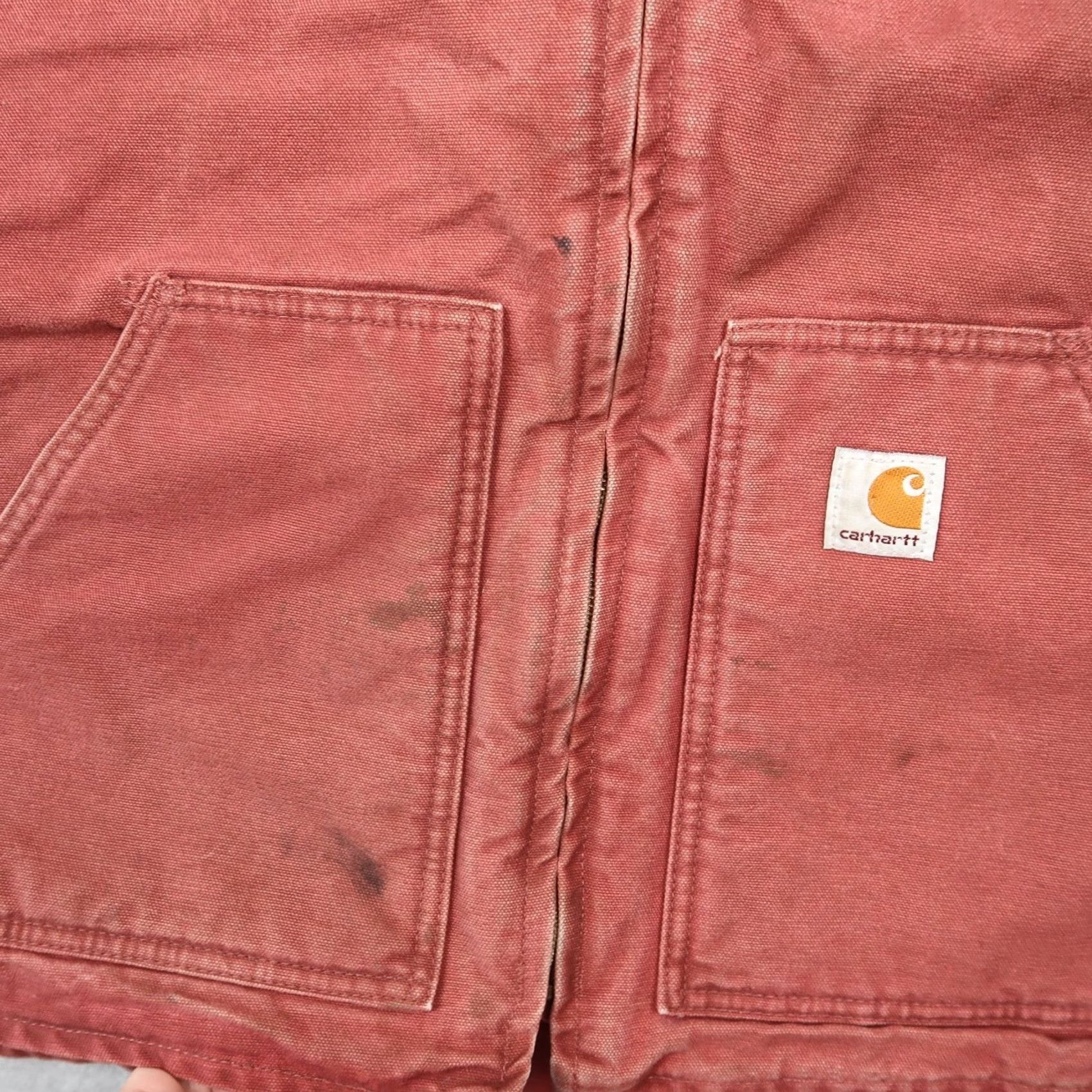 Carhartt VINTAGE Carhartt Vest Women’s L Pink Lined Sherpa WV001 VRS Regular Size L / US 10 / IT 46 - 6 Thumbnail