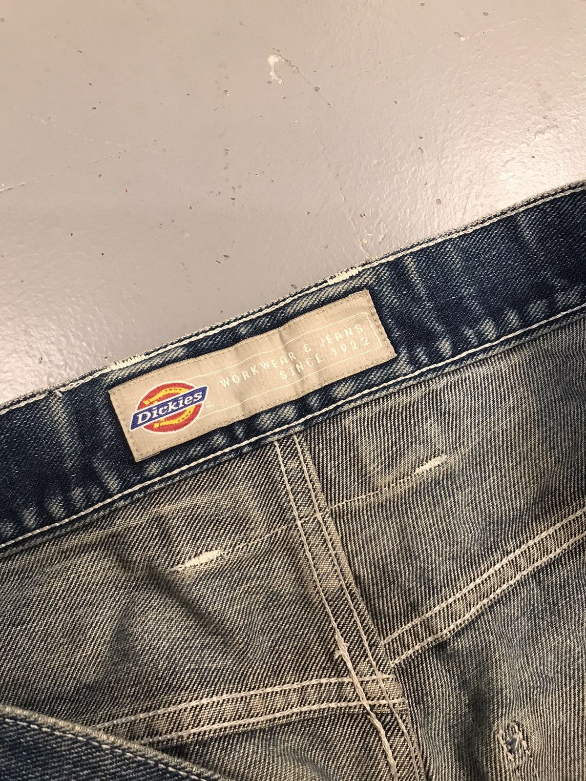Dickies × Vintage Vintage Dickies logo embroidered big daddy distressed denim Size US 32 / EU 48 - 7 Thumbnail