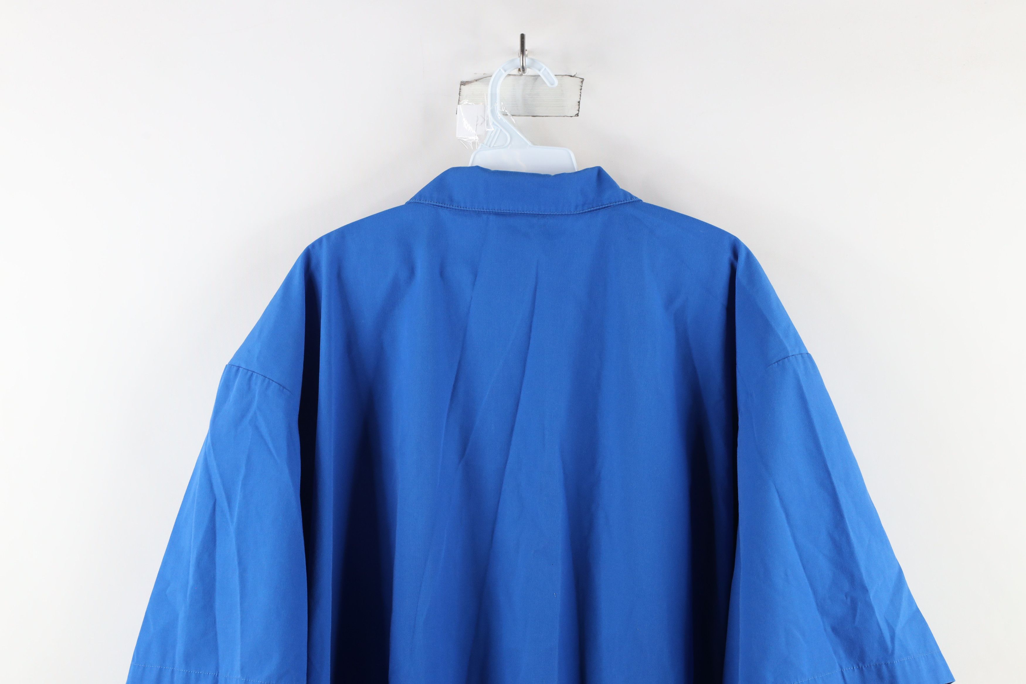 Vintage Vintage 90s Streetwear Short Sleeve Full Zip Collared Jacket Size US XXL / EU 58 / 5 - 10 Thumbnail