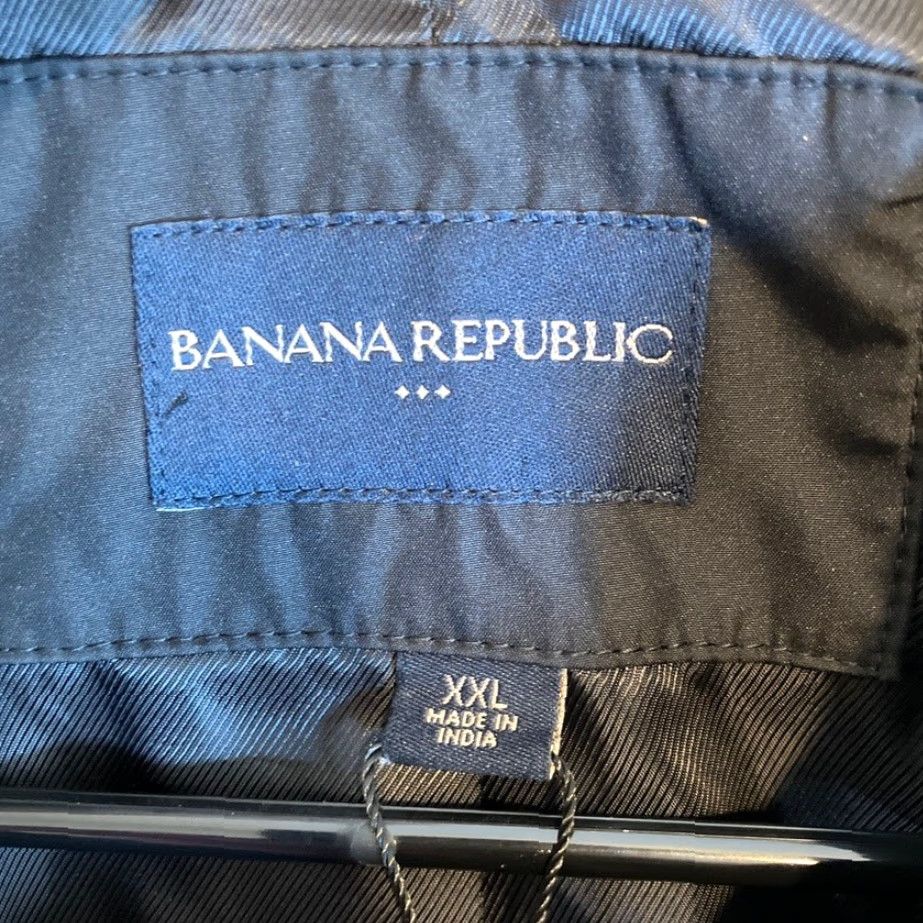 Banana Republic VINTAGE Banana Republic Mens Jacket Black Minimalist Lined Casual Outdoor Collared XXL Size US XXL / EU 58 / 5 - 6 Thumbnail