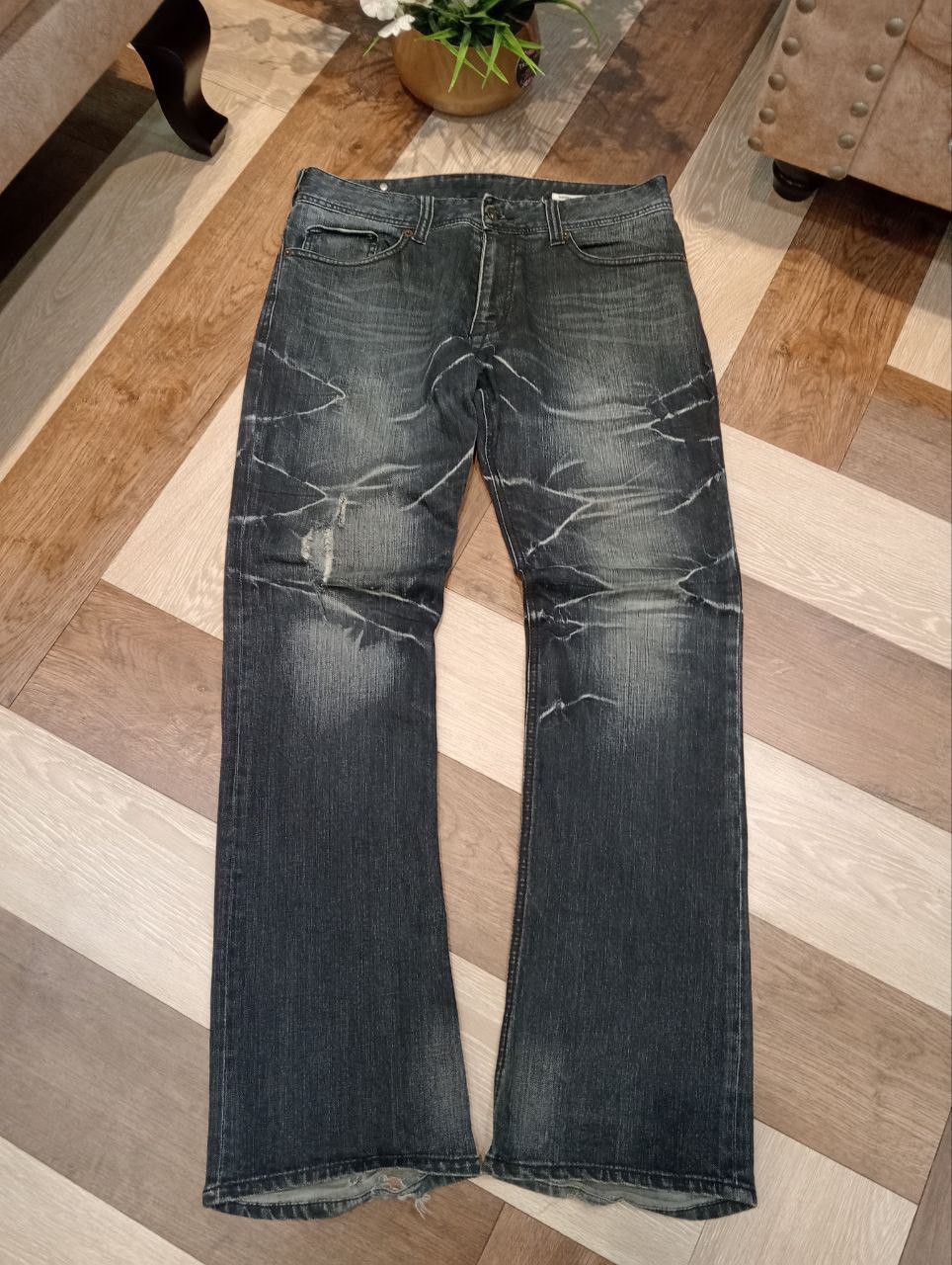 semanticdesign SEMANTIC DESIGN JAPAN FLARED DENIM PANTS Size US 34 / EU 50 - 2 Thumbnail