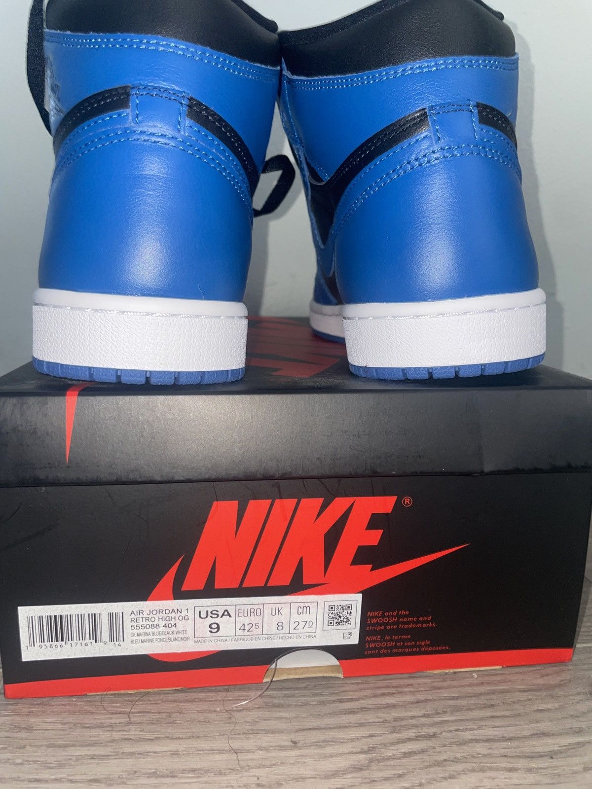 Jordan Brand Jordan 1 Dark Marina Blue Size US 9 / EU 42 - 3 Thumbnail
