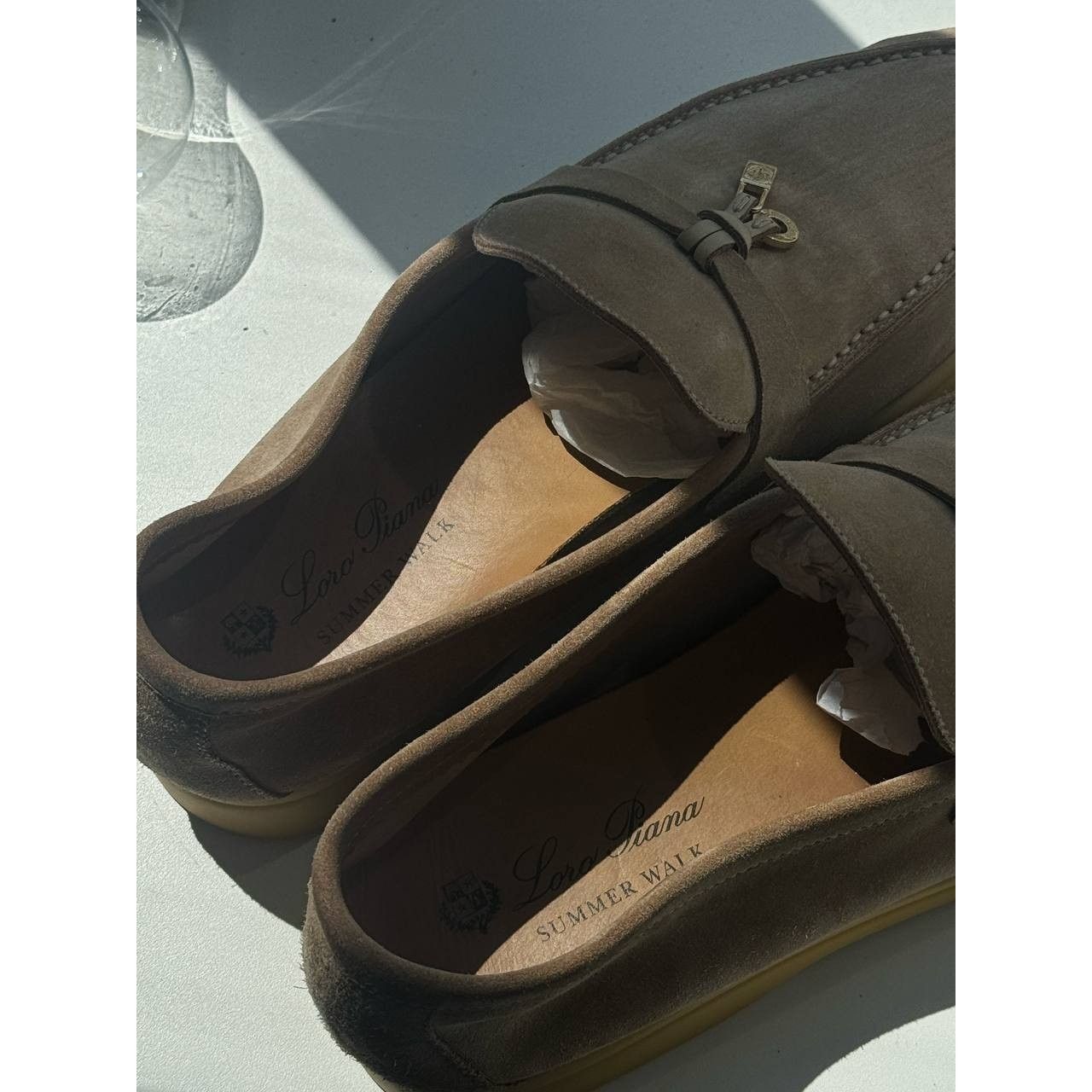 Loro Piana Loro Piana Summer Charms Walk Beige Suede Loafers Sz. 40 Size US 10 / IT 40 - 10 Thumbnail