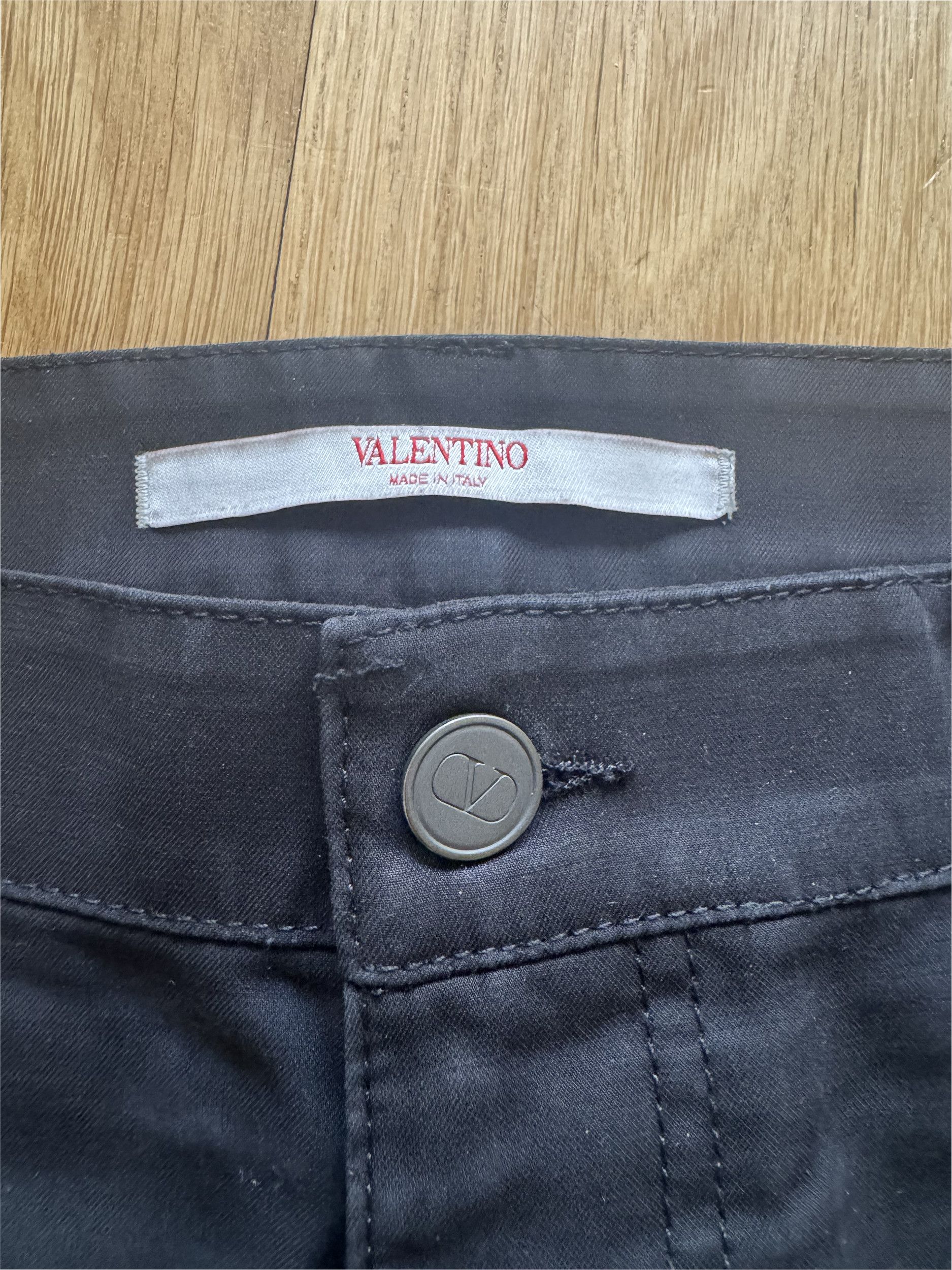 Valentino Valentino Black Five-Pocket Cotton Gabardine Pants Size US 34 / EU 50 - 2 Thumbnail