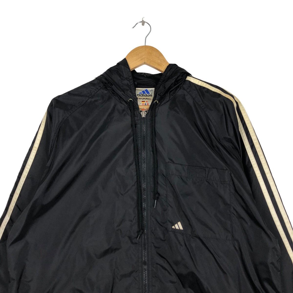 Adidas × Vintage Vintage Adidas Windbreaker Long Sleeve Big Logo Large Size US L / EU 52-54 / 3 - 3 Thumbnail