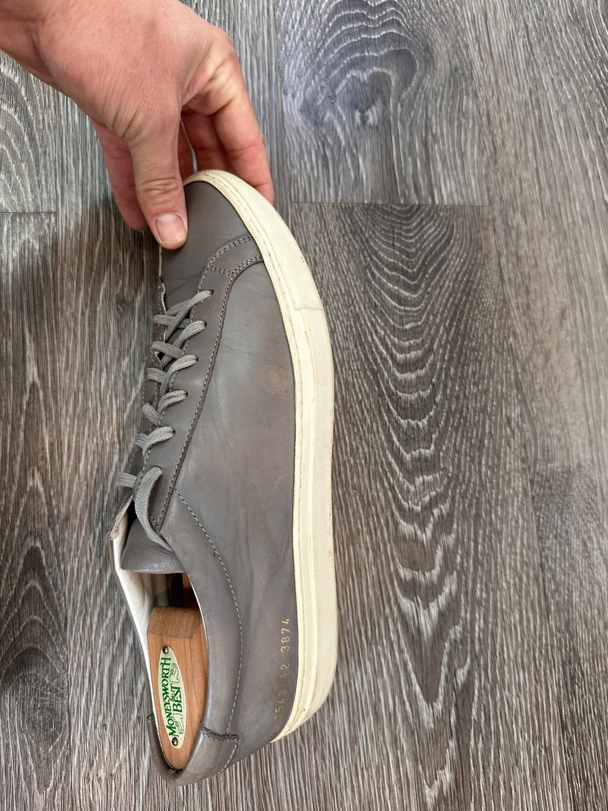Common Projects Common Projects Leather Achilles Low Grey 42 Size US 9 / EU 42 - 8 Thumbnail
