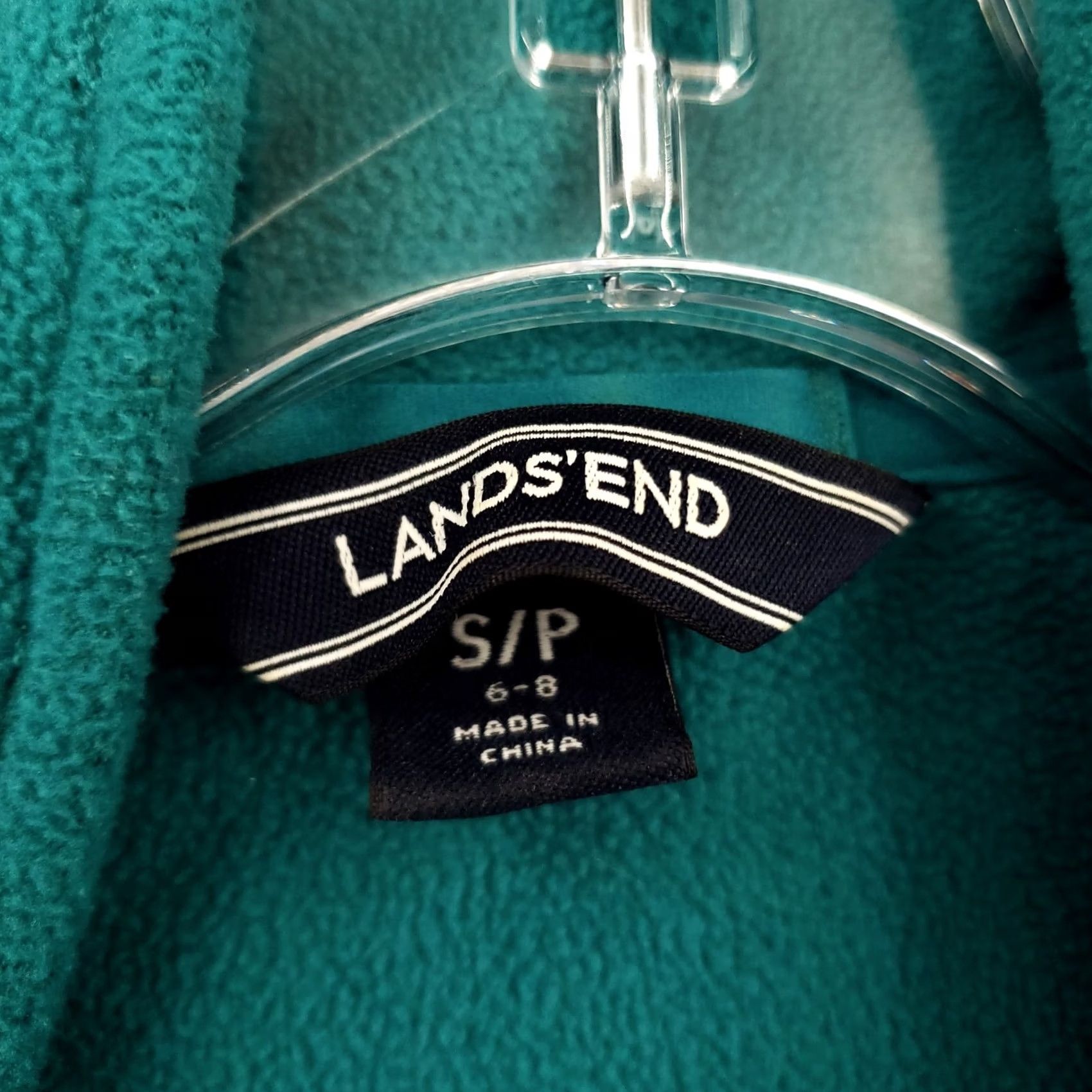 Lands' End Lands' End Sweatshirt Women S Small Green Pullover 1/4 Zip Fleece Travel Outdoor Size S / US 4 / IT 40 - 3 Thumbnail