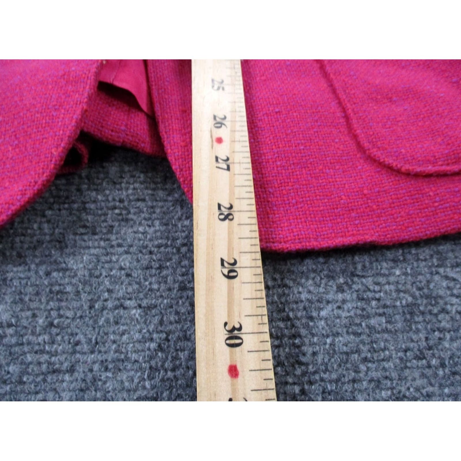 Pendleton VINTAGE Pendleton Jacket Womens Blazer 40 Wool Tweed One-Button Pink Wool USA Made 90s Women Blazer Size S / US 4 / IT 40 - 4 Thumbnail