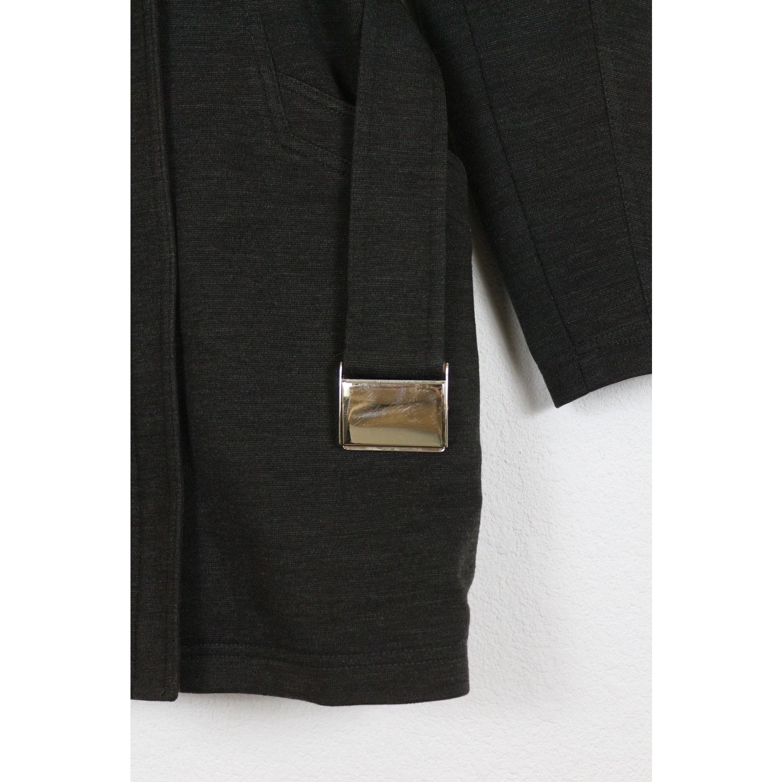 Mugler Thierry Mugler Trademark Belted Coat Black Avant Garde Size M / US 6-8 / IT 42-44 - 5 Thumbnail