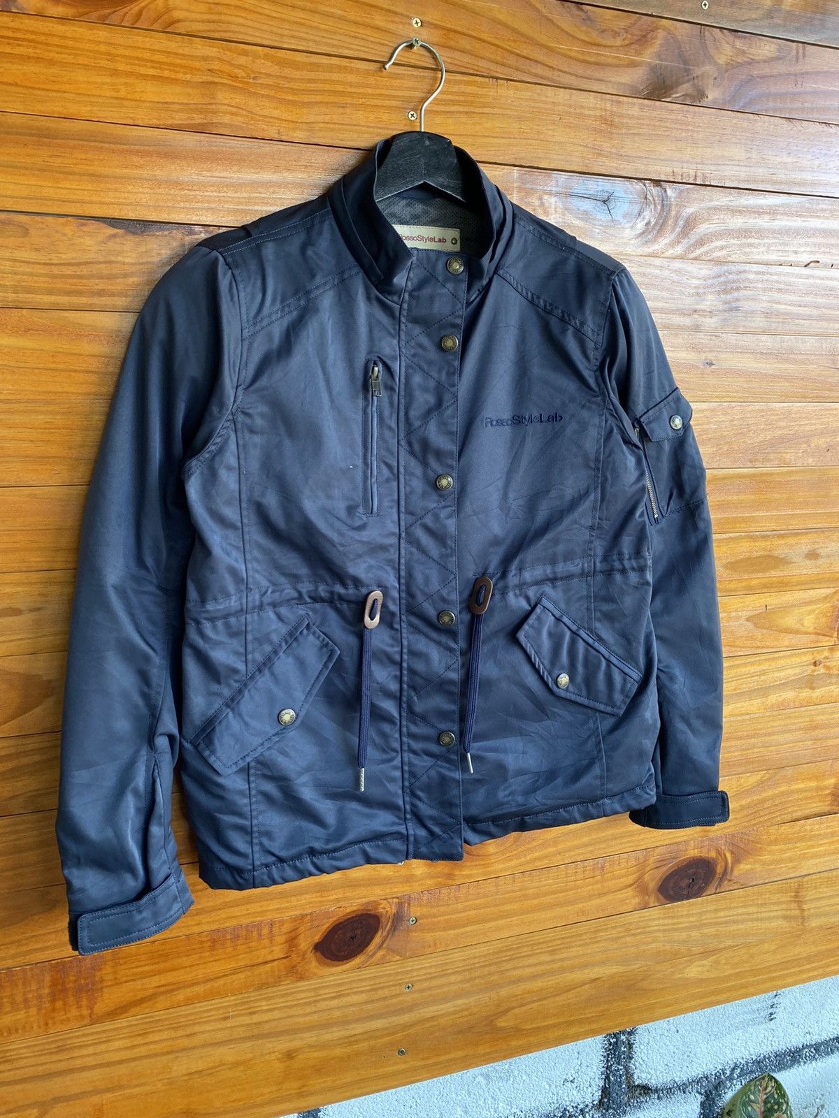 Designer RossoStyleLab Women’s Navy Blue Motorcycle-Style Jacket Size US S / EU 44-46 / 1 - 5 Thumbnail