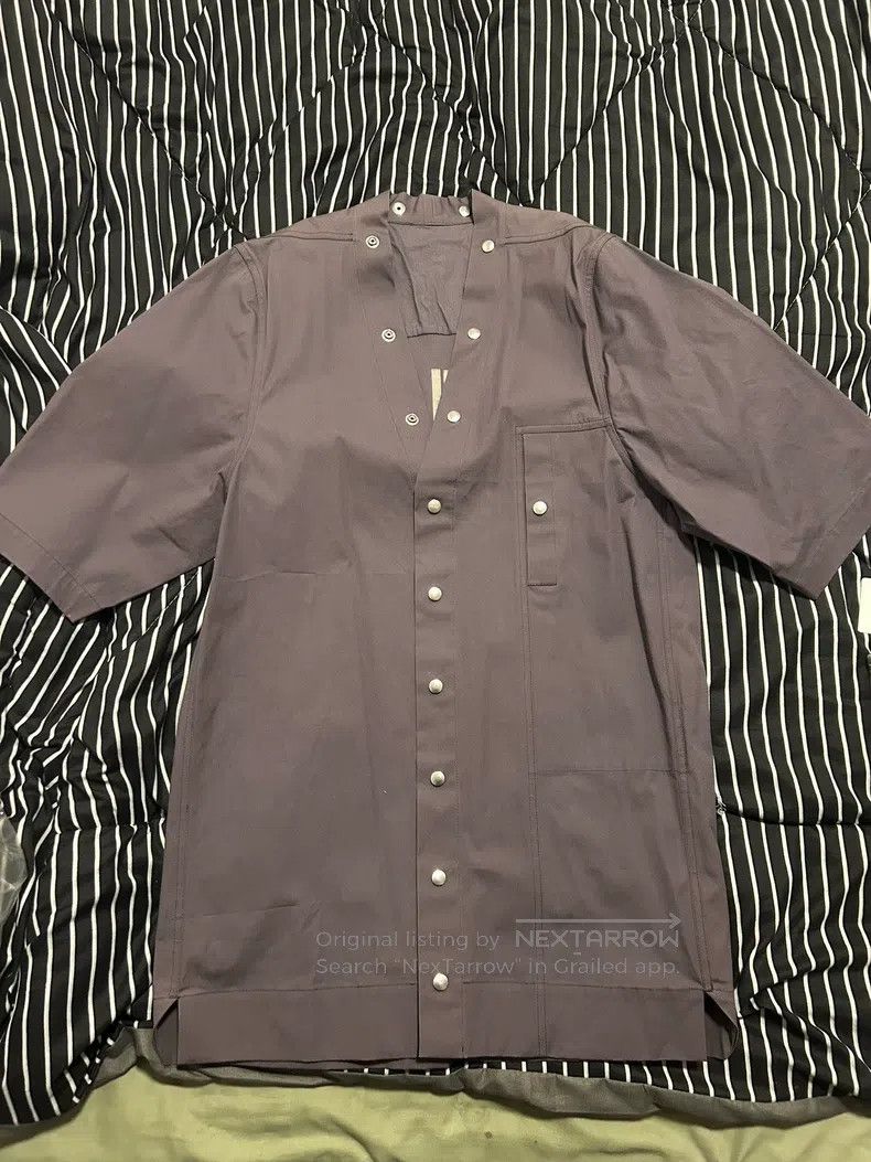Rick Owens RICK OWENS Monk Robe Short Sleeve Shirt Size US M / EU 48-50 / 2 - 1 Thumbnail