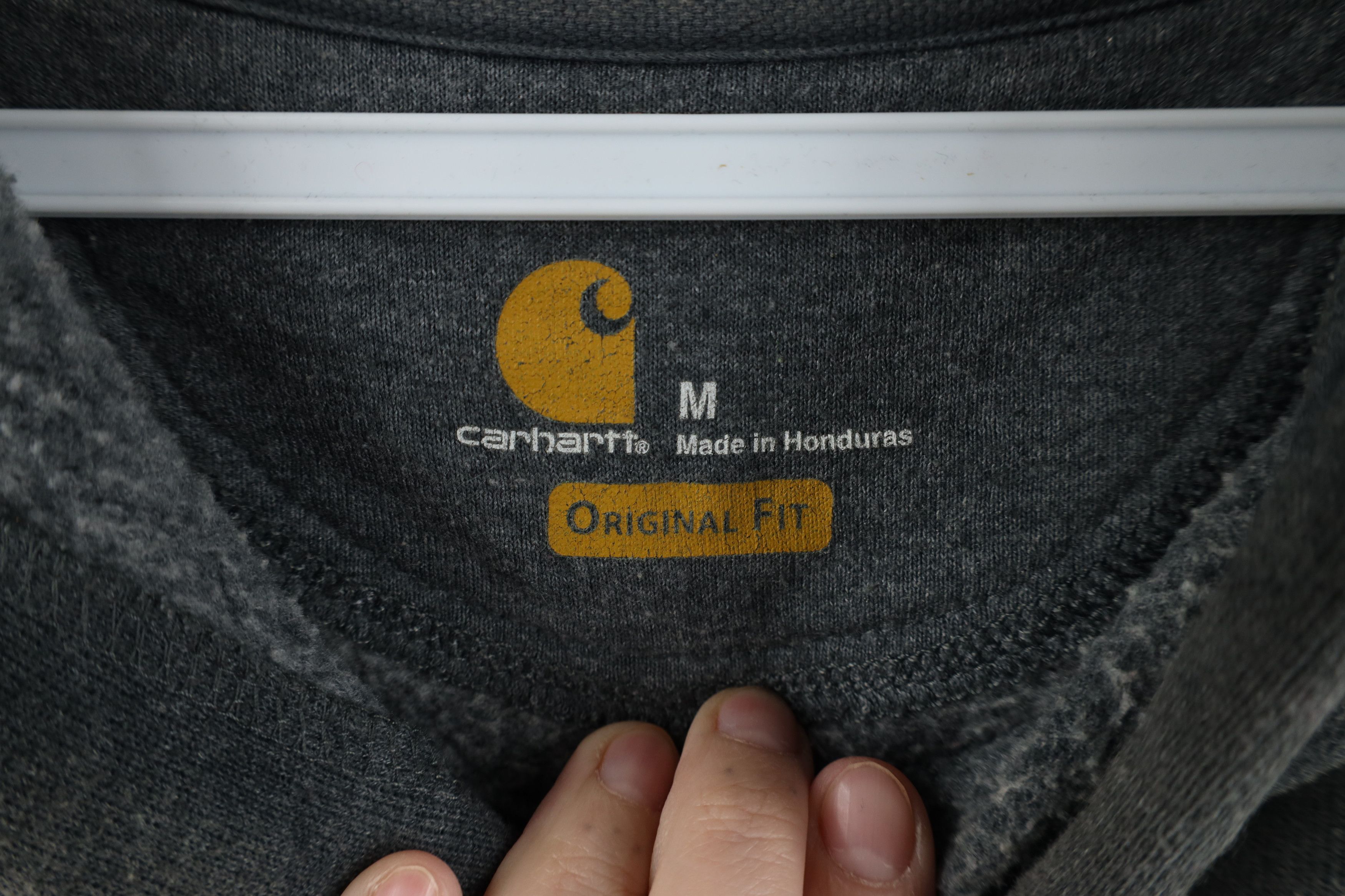 Carhartt × Vintage Vintage Carhartt Spell Out Heavyweight Hoodie Sweatshirt Size US M / EU 48-50 / 2 - 9 Thumbnail