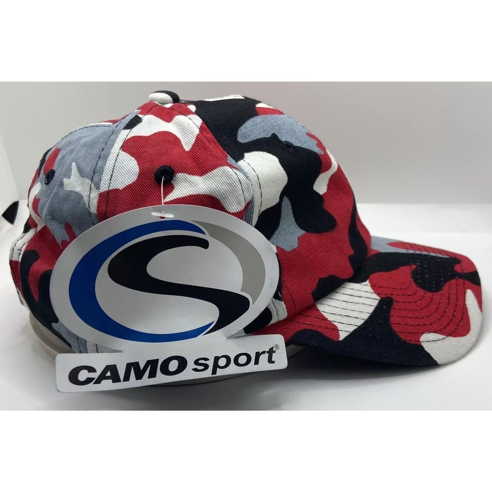 Other Baseball Cap - Adjustable - Red/White/Gray/Black Patterned Size ONE SIZE - 2 Thumbnail
