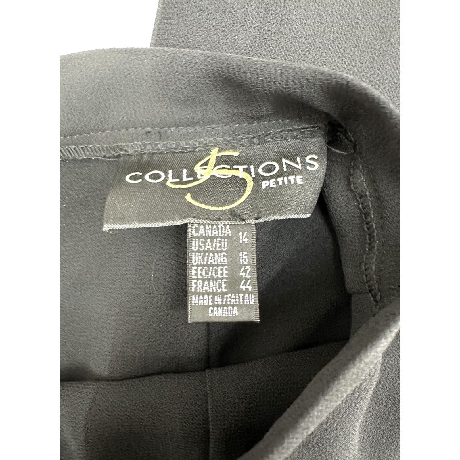 Vintage VINTAGE JS Collections Womens Dress Pants Size 16 Black Lined Pants Dress Pants Womens 16 Black Fall Spring Summer Winter Navy? Size 38" / US 16 / IT 52 - 2 Thumbnail
