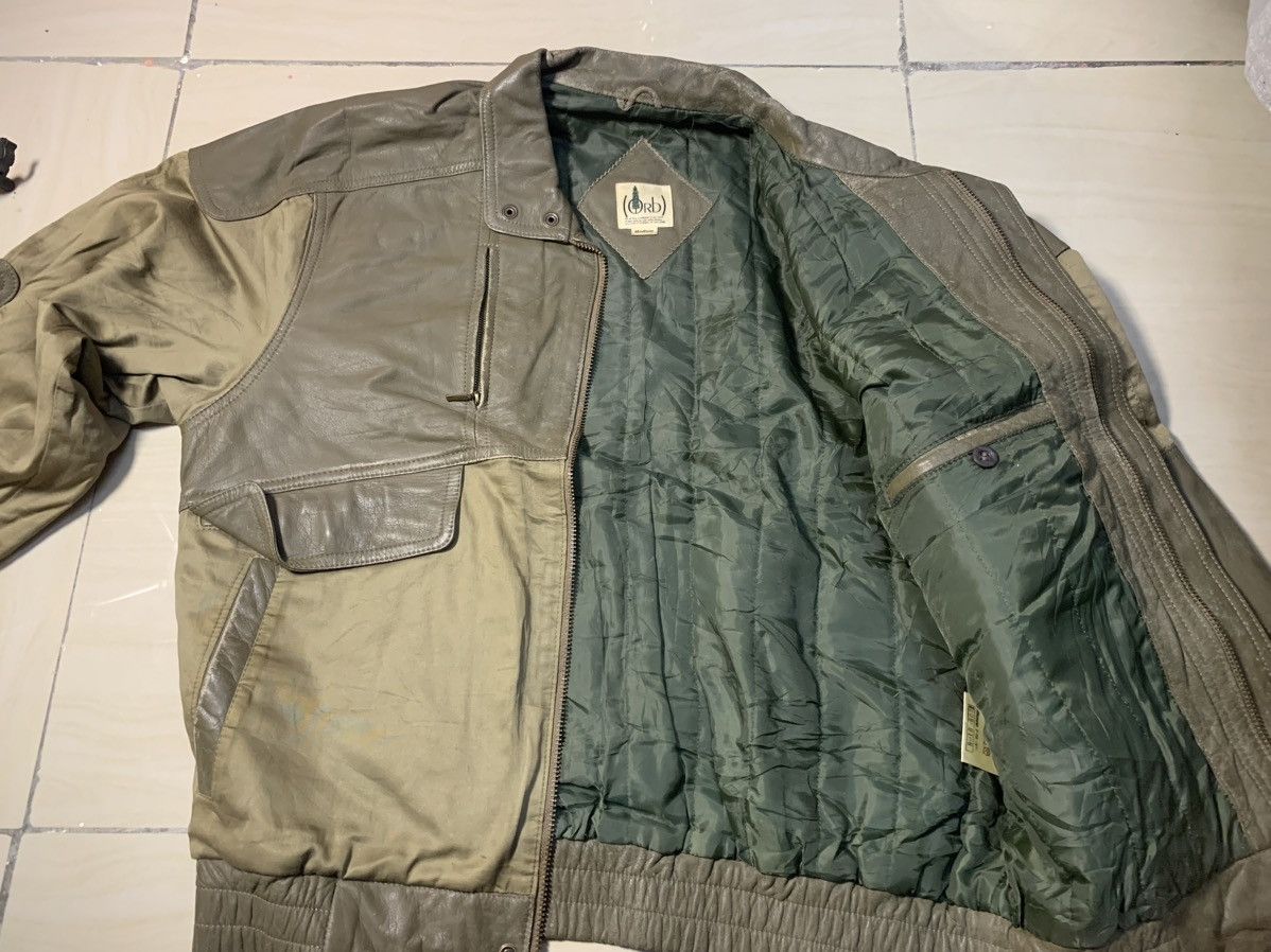 Japanese Brand RARE ORB BY MIZUNO COW LEATHER X COTTON JACKET RARE DESIGN Size US M / EU 48-50 / 2 - 15 Thumbnail