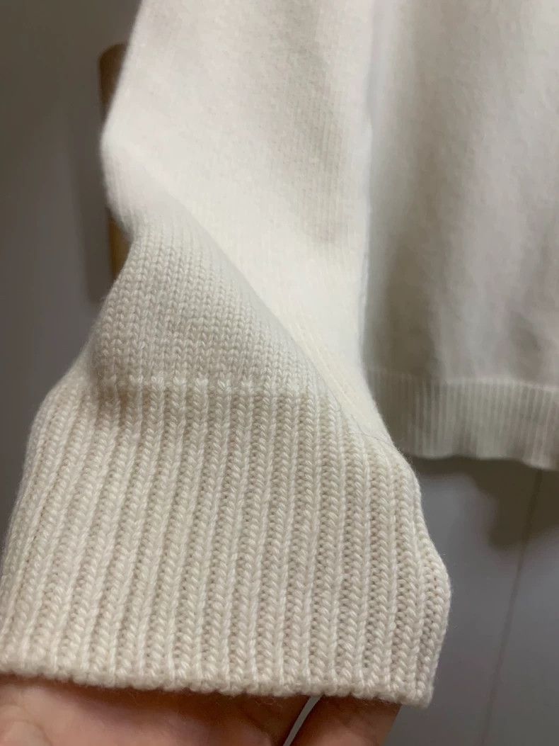 Loewe LOEWE White long sweater Size L / US 10 / IT 46 - 6 Thumbnail