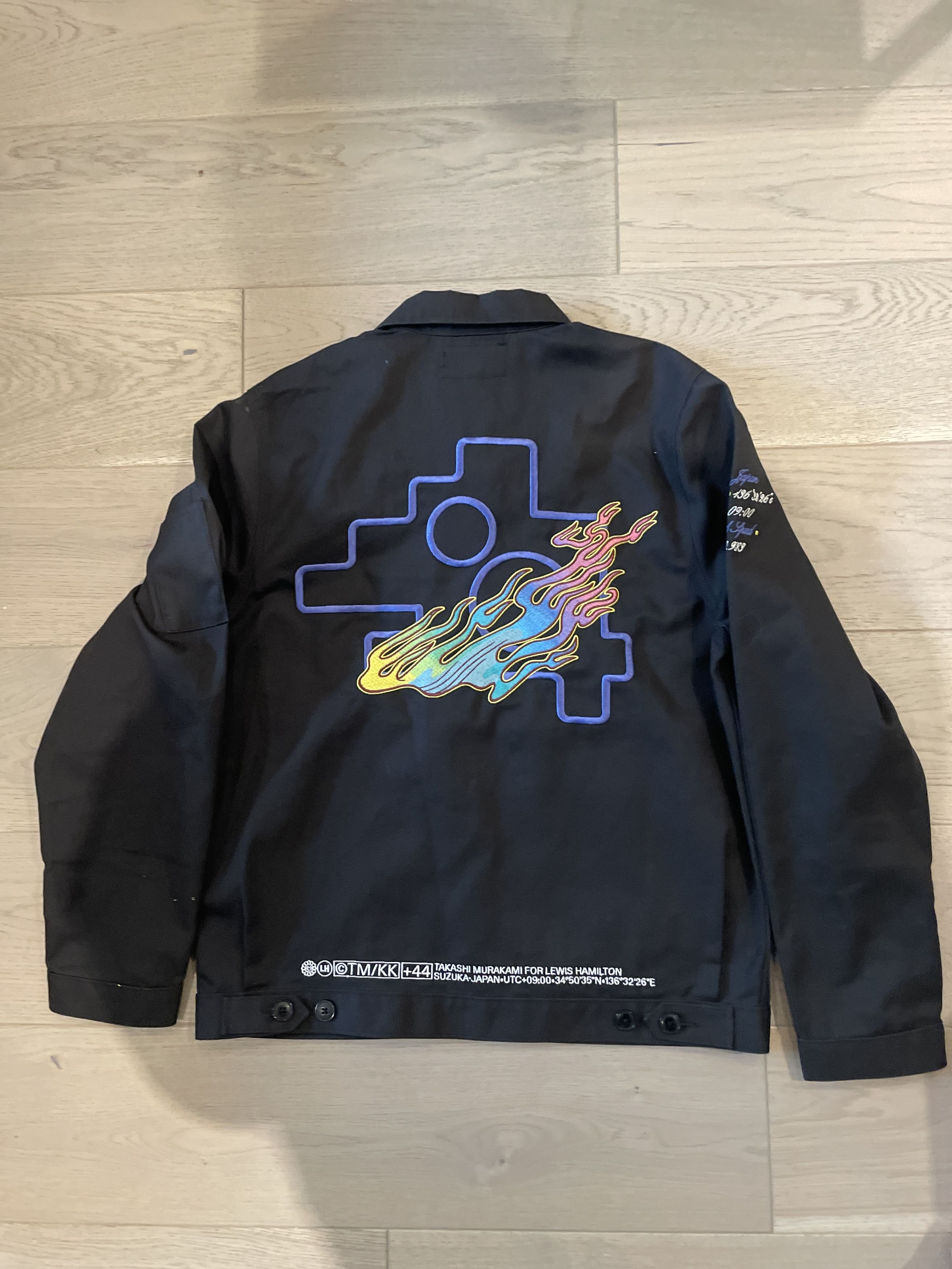 Takashi Murakami lewis hamilton x Takashi Murakami work jacket 