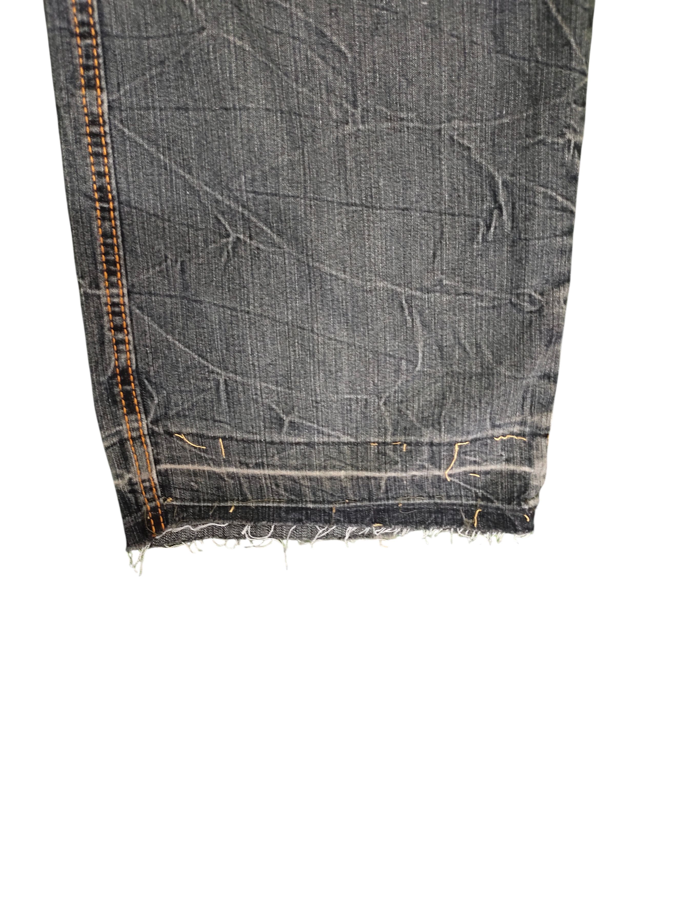 Karakuri Tamashii Vintage Sukajan Tiger Embroidered Distress Denim Jeans Size US 30 / EU 46 - 6 Thumbnail