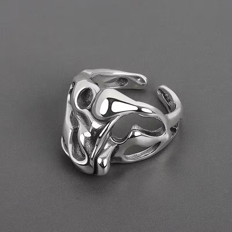 Jewelry × Vintage Hollow Bump Ring Size ONE SIZE - 2 Thumbnail