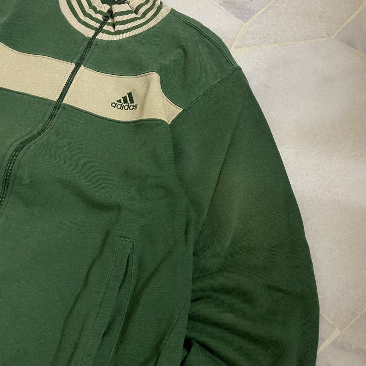 Adidas Vintage classic Adidas Jacket Zipper with collar Size US L / EU 52-54 / 3 - 3 Thumbnail