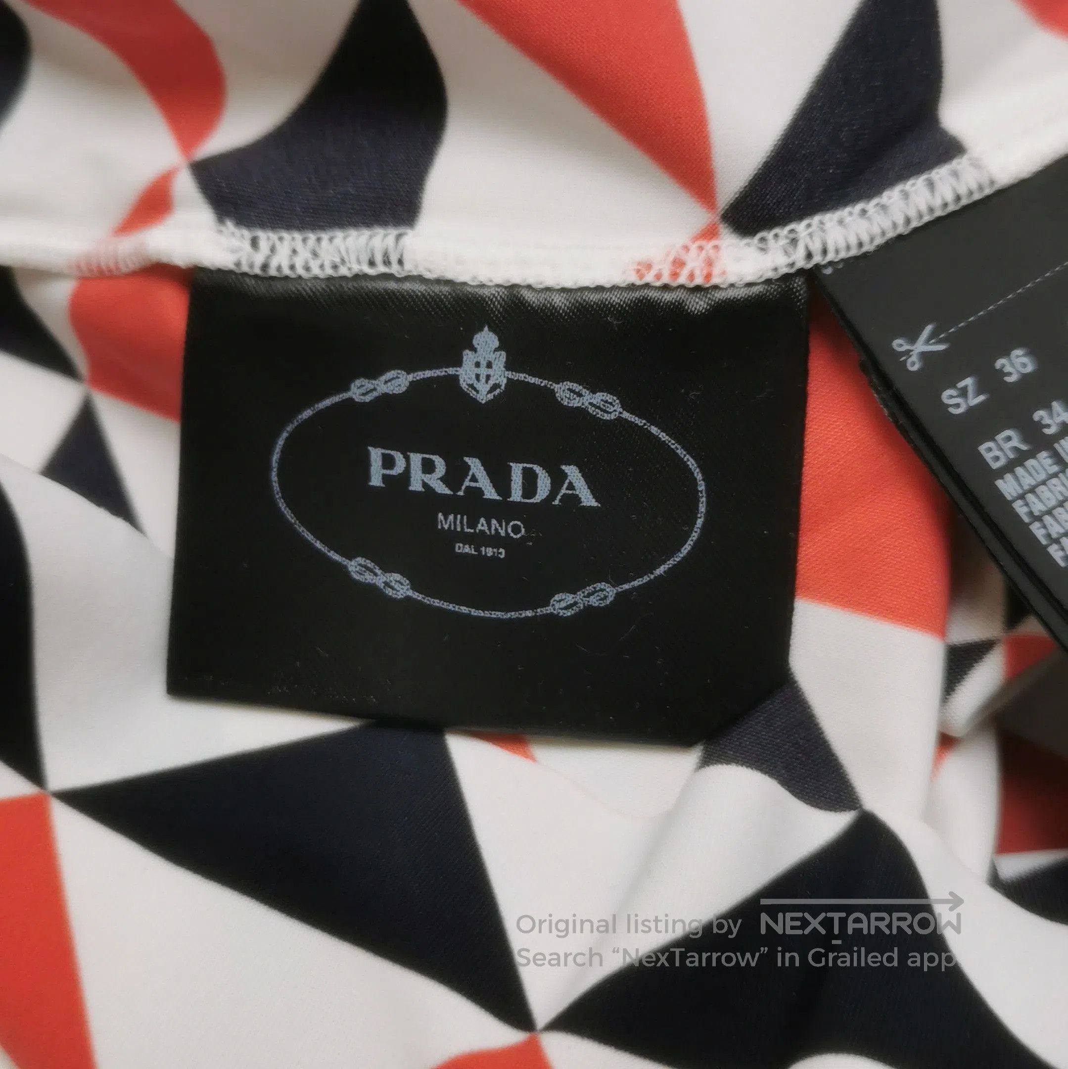 Prada Prada Colorful Triangle Logo Turtleneck Long Sleeve Top . Size XS / US 0-2 / IT 36-38 - 8 Thumbnail