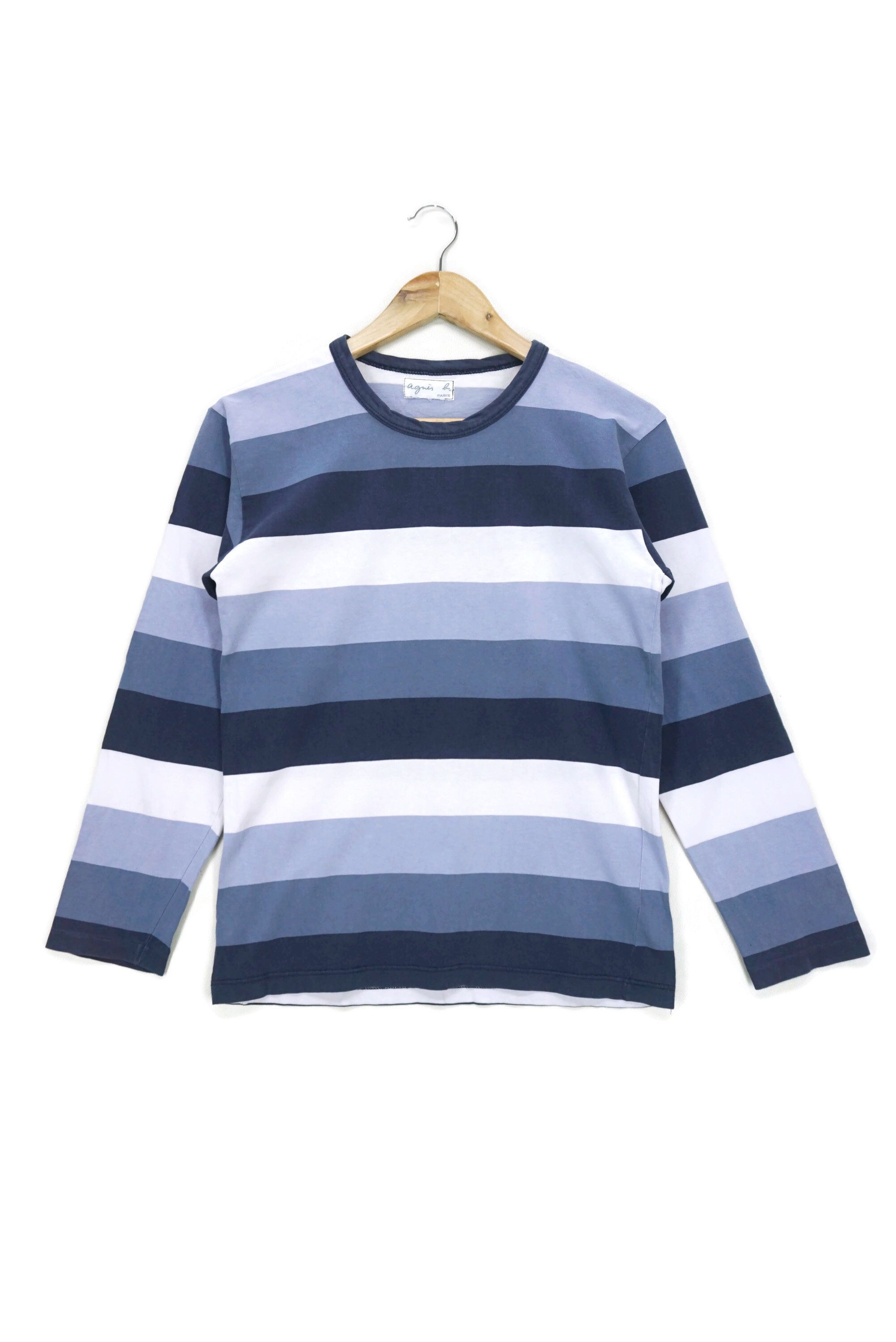 agnes b. Signature Long Sleeve Tee Multicolor Striped Shirt Size US XS / EU 42 / 0 - 1 Thumbnail