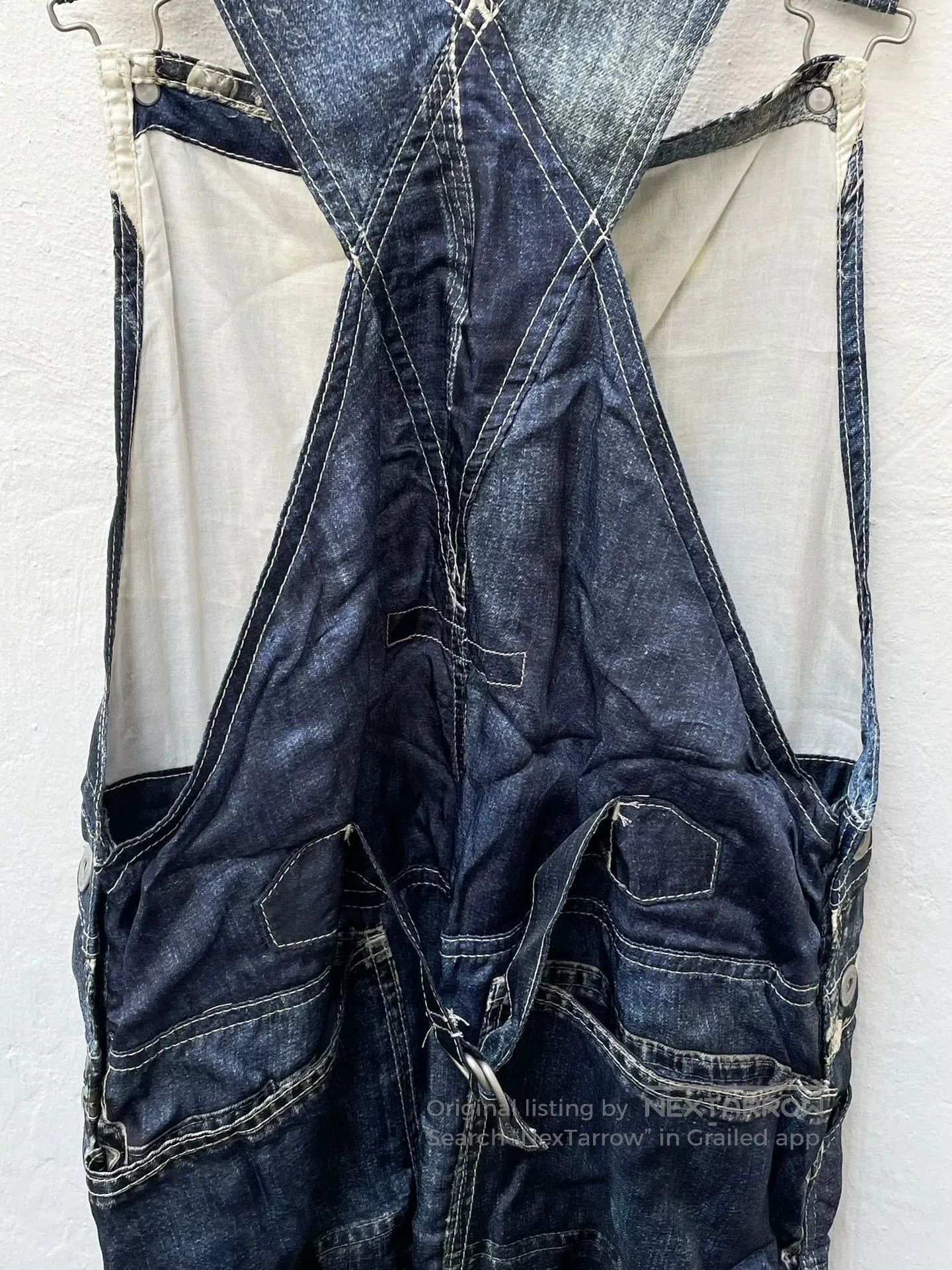 Junya Watanabe junya watanabe long denim overalls pants. Size US 30 / EU 46 - 8 Thumbnail