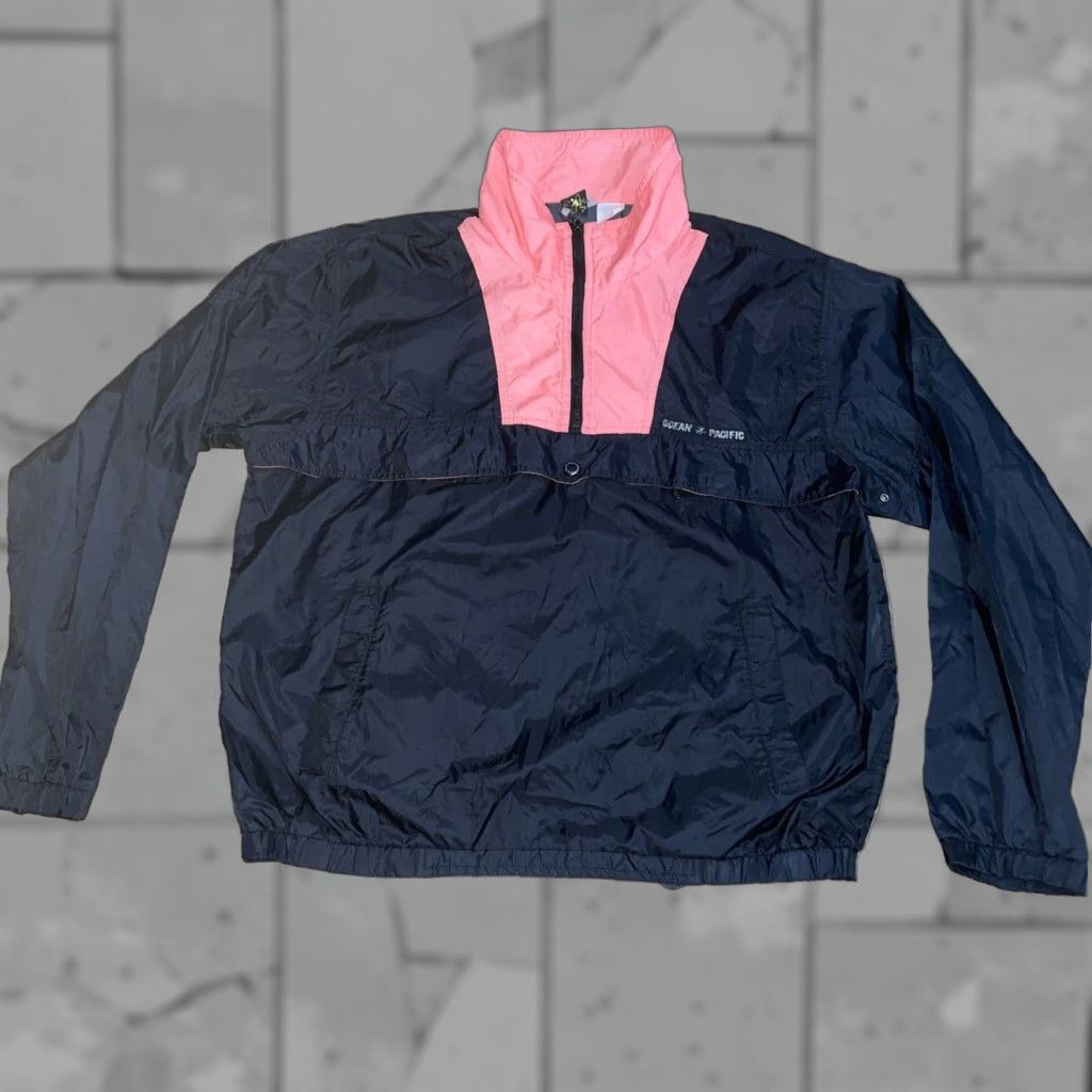 Ocean Pacific VINTAGE Ocean Pacific Windbreaker Jacket Mens XL Black Size US XL / EU 56 / 4 - 1 Thumbnail