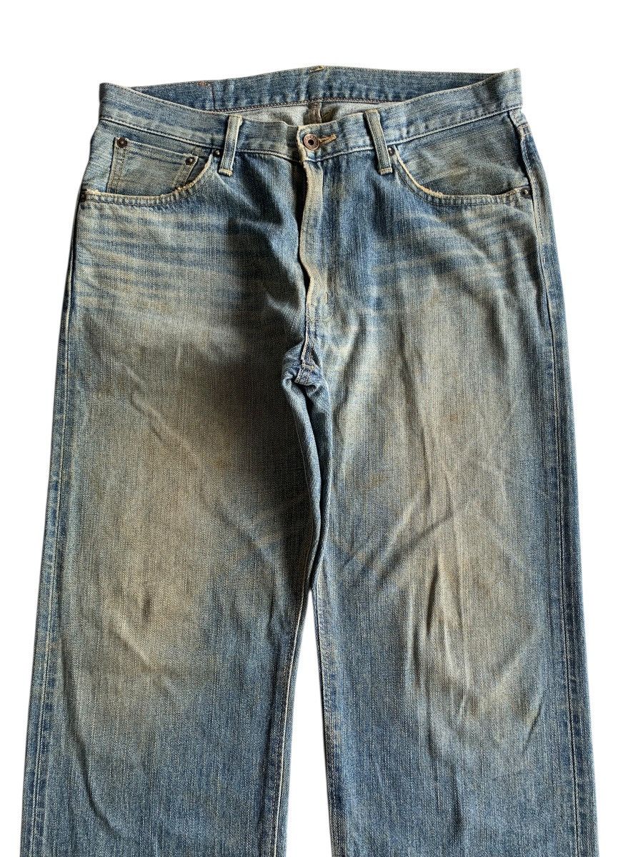 Kapital VINTAGE EDWIN 505ZX SELVEDGE BAGGY RUSTY DISTRESSED DENIM Size US 34 / EU 50 - 6 Thumbnail