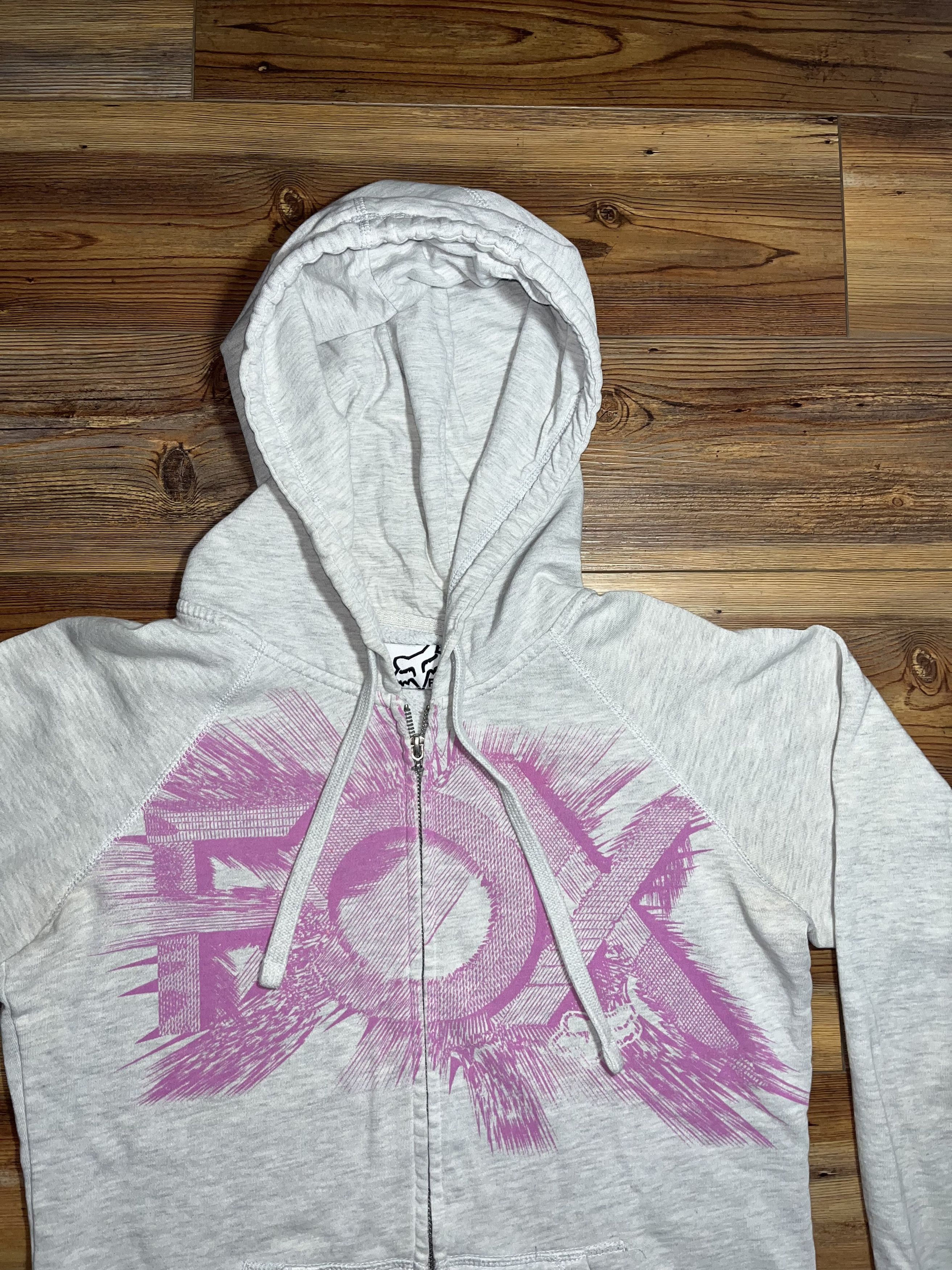 Fox Racing × Vintage Y2K FOX Racing Zip-Up Sweater Size S / US 4 / IT 40 - 1 Thumbnail