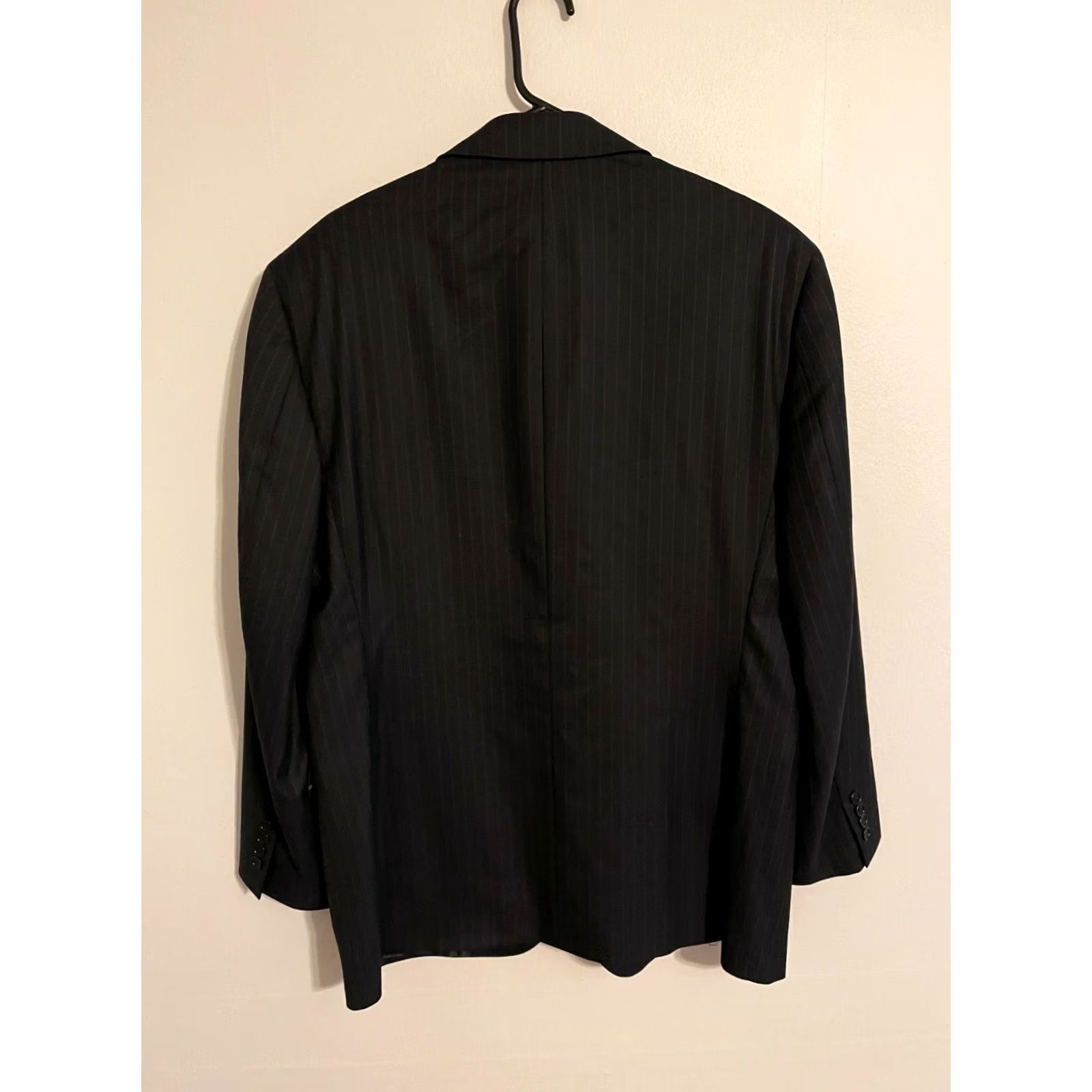 Brooks Brothers Brooks Brothers 1818 Blazer Suit Jacket Coat Wool Dark Navy Pinstripes Men's 44 Size 44R - 4 Thumbnail