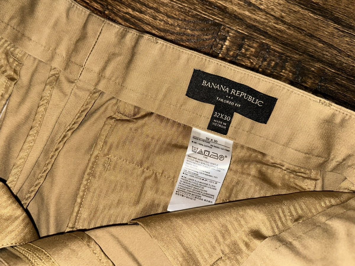 Banana Republic Banana Republic Chino Grayson Slim Taper Brown Pants 32x30 Size US 32 / EU 48 - 4 Thumbnail