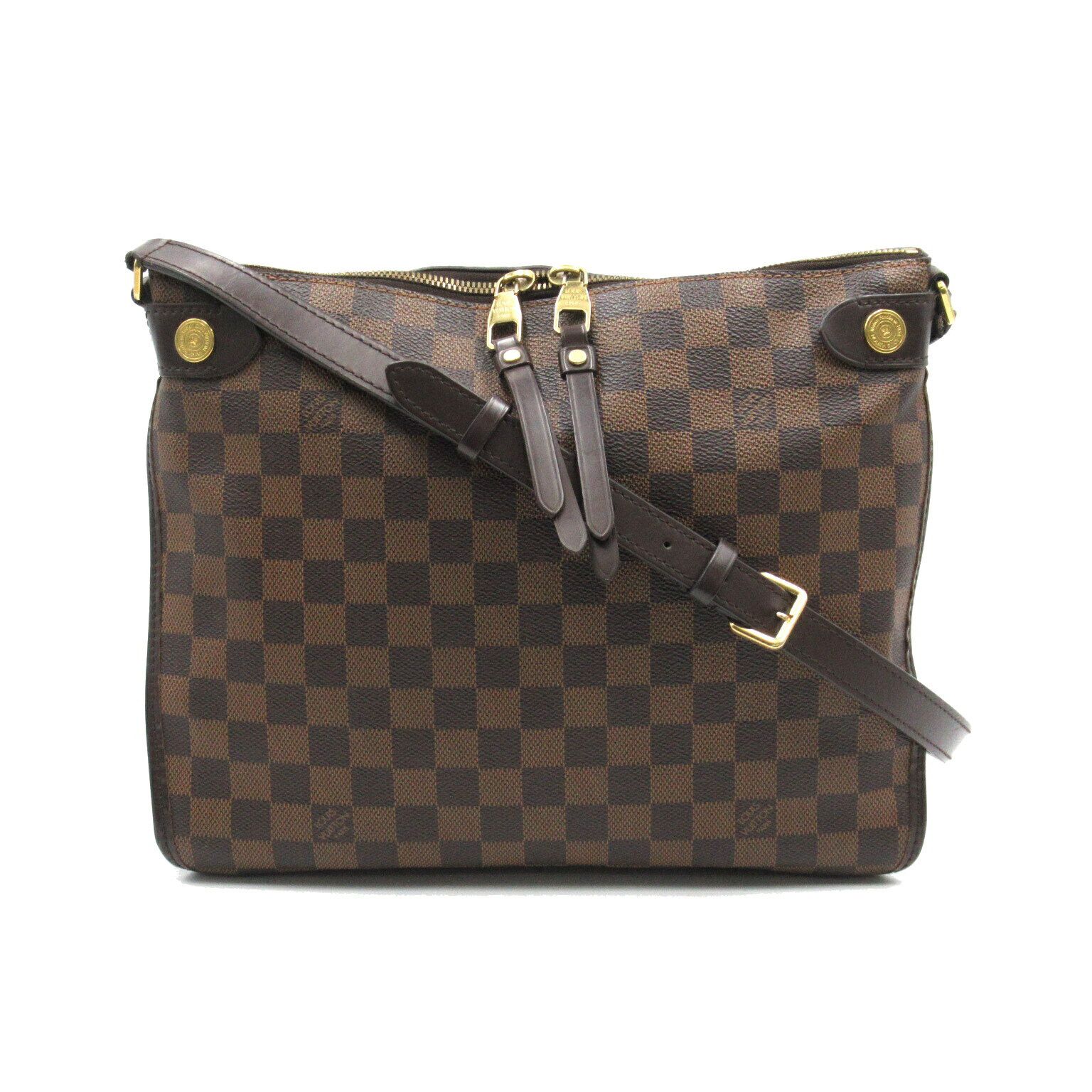 Louis Vuitton Duomo Canvas Damier Ebene Shoulder Bag