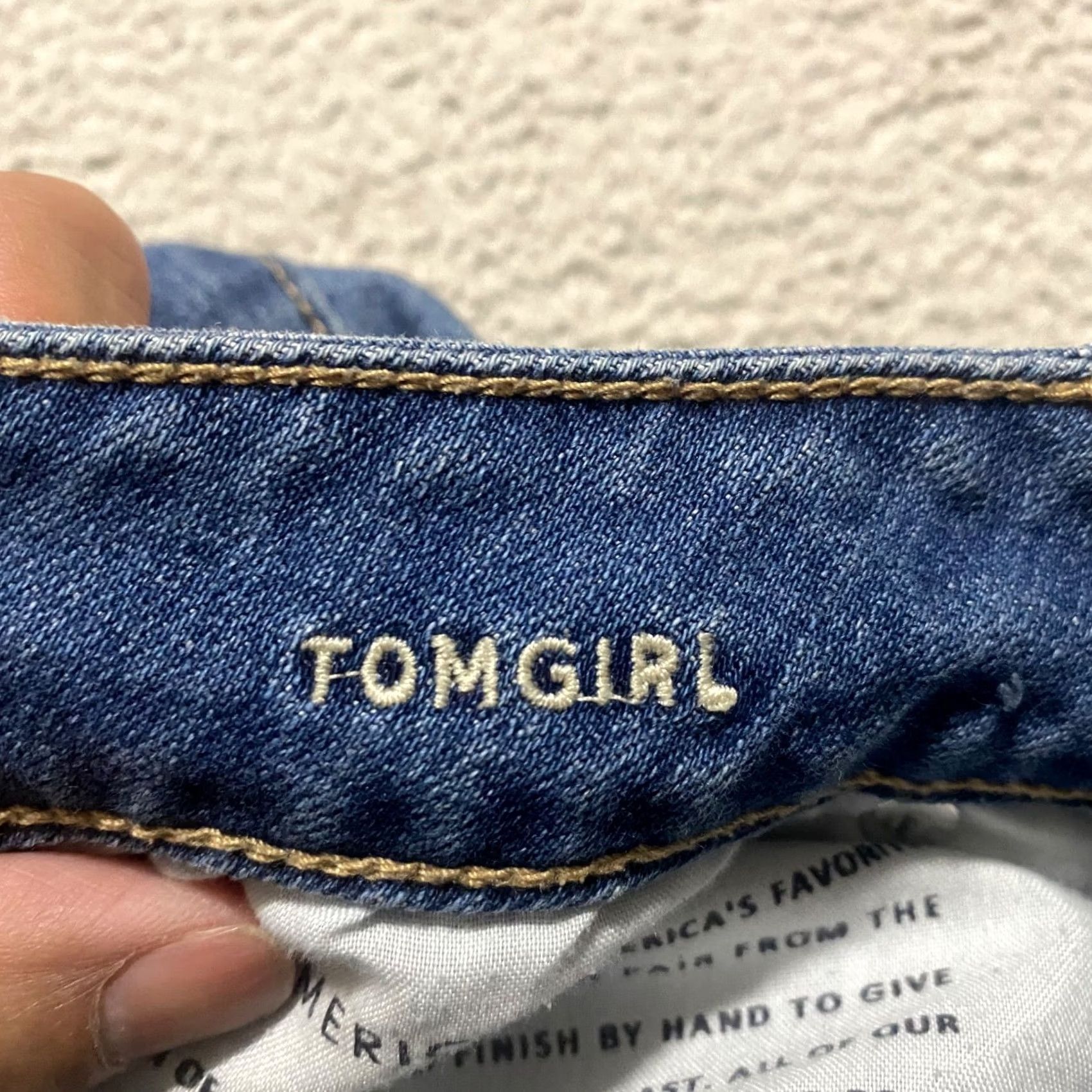 American Eagle Outfitters American Eagle Outfitters Jeans Tomgirl Womens 0 Blue Denim Distressed Stretch Tapered Medium Wash Casual Womens Jeans Size 25" / US 0 / IT 36 - 4 Thumbnail