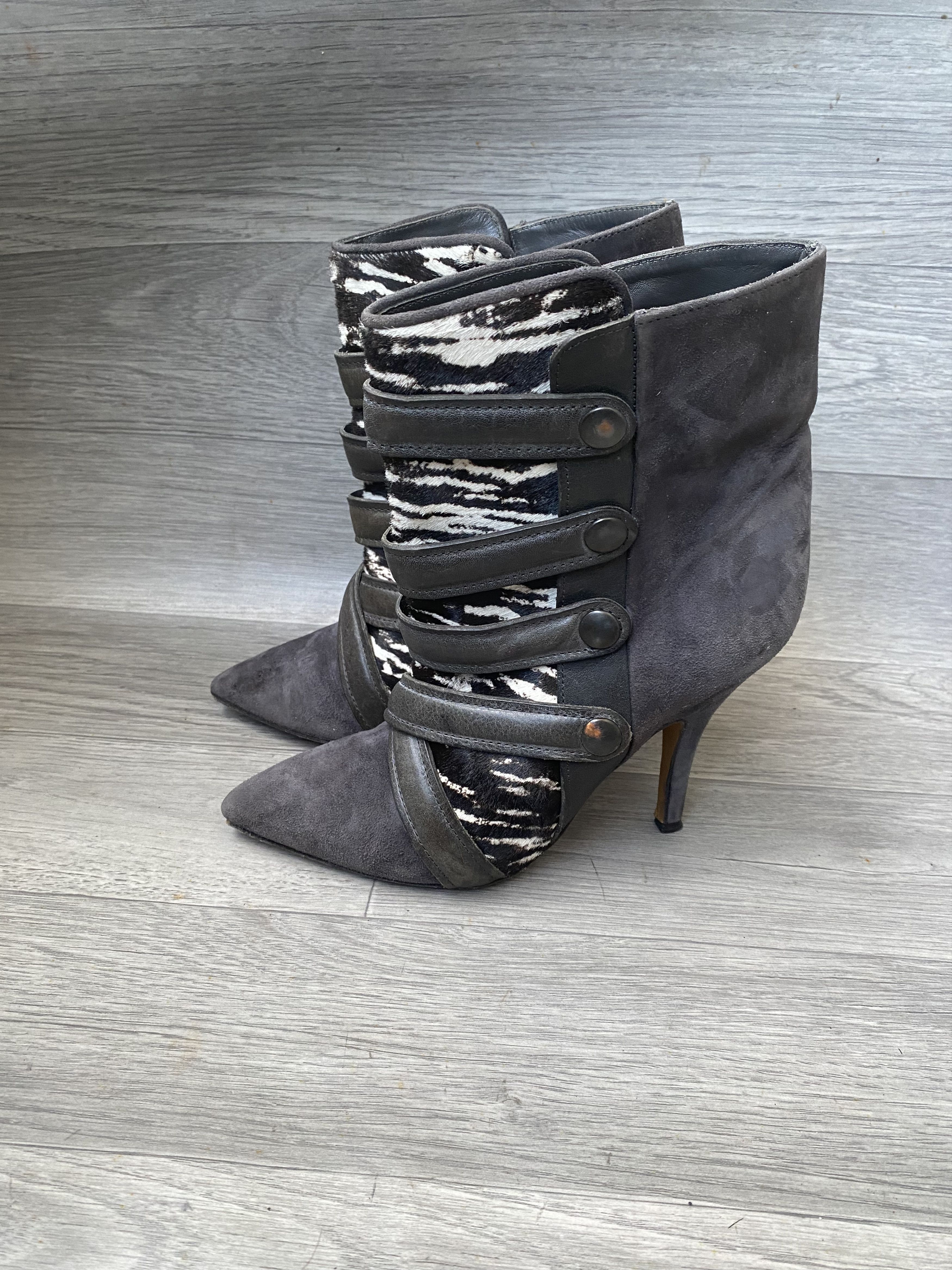 Isabel Marant Isabel marant tacy zebra print heel boots sz 36 Size US 6 / IT 36 - 6 Thumbnail