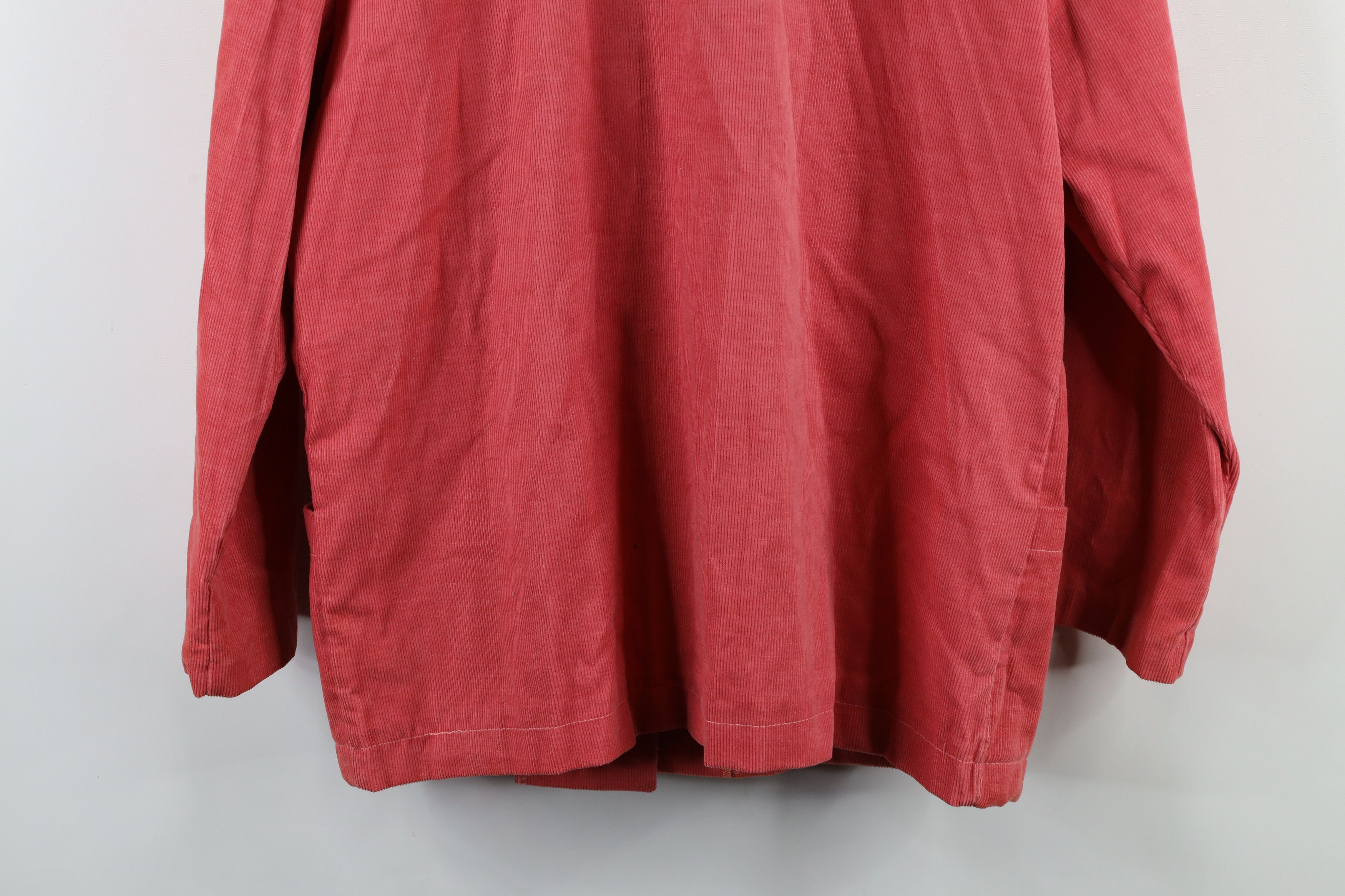 Vintage Vintage 80s 90s Streetwear Corduroy Blazer Jacket Pink USA Size XXL / US 16-18 / IT 52-54 - 14 Thumbnail