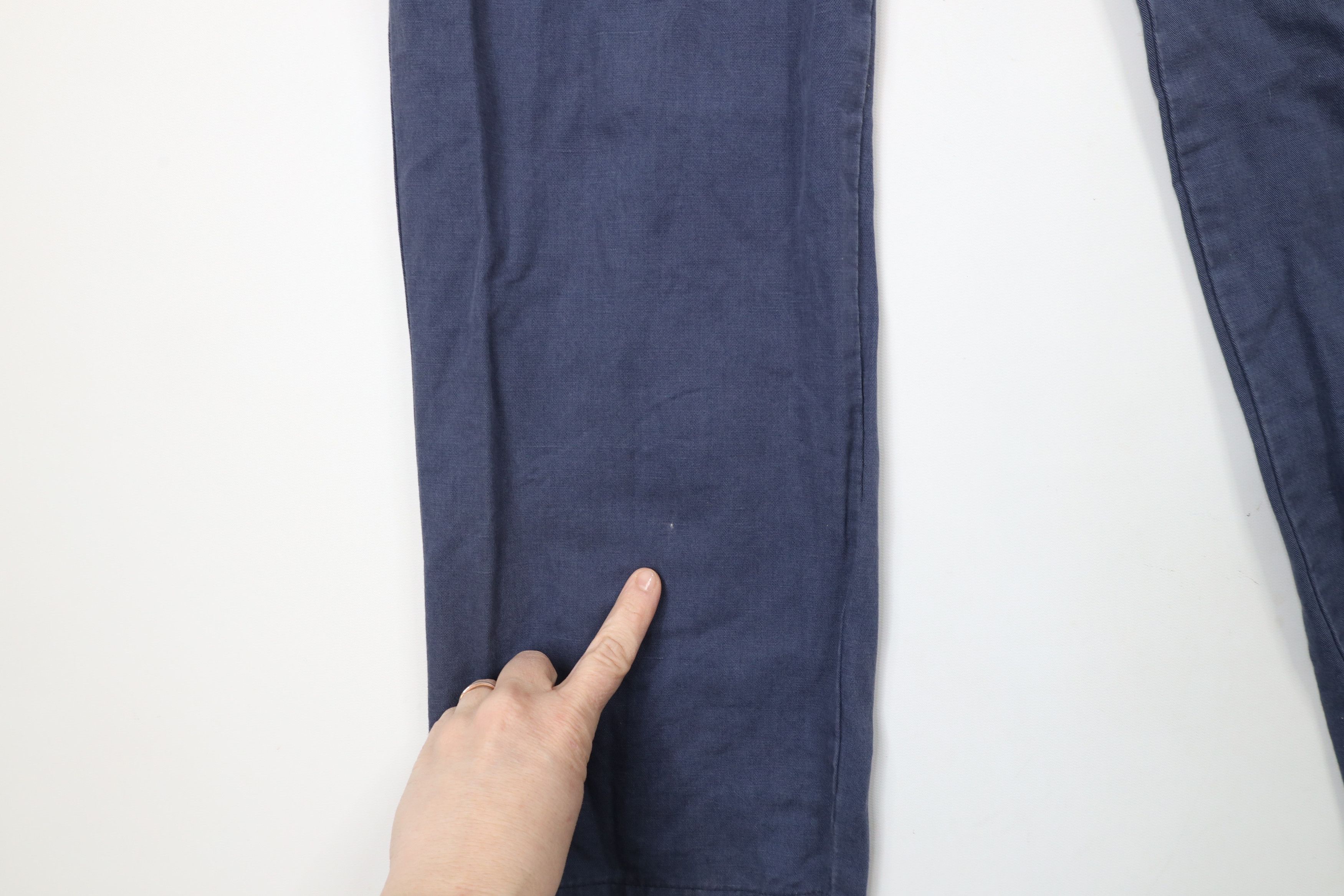 Brooks Brothers × Vintage Brooks Brothers Linen Blend Chinos Beach Harem Pants Blue Size US 34 / EU 50 - 5 Thumbnail